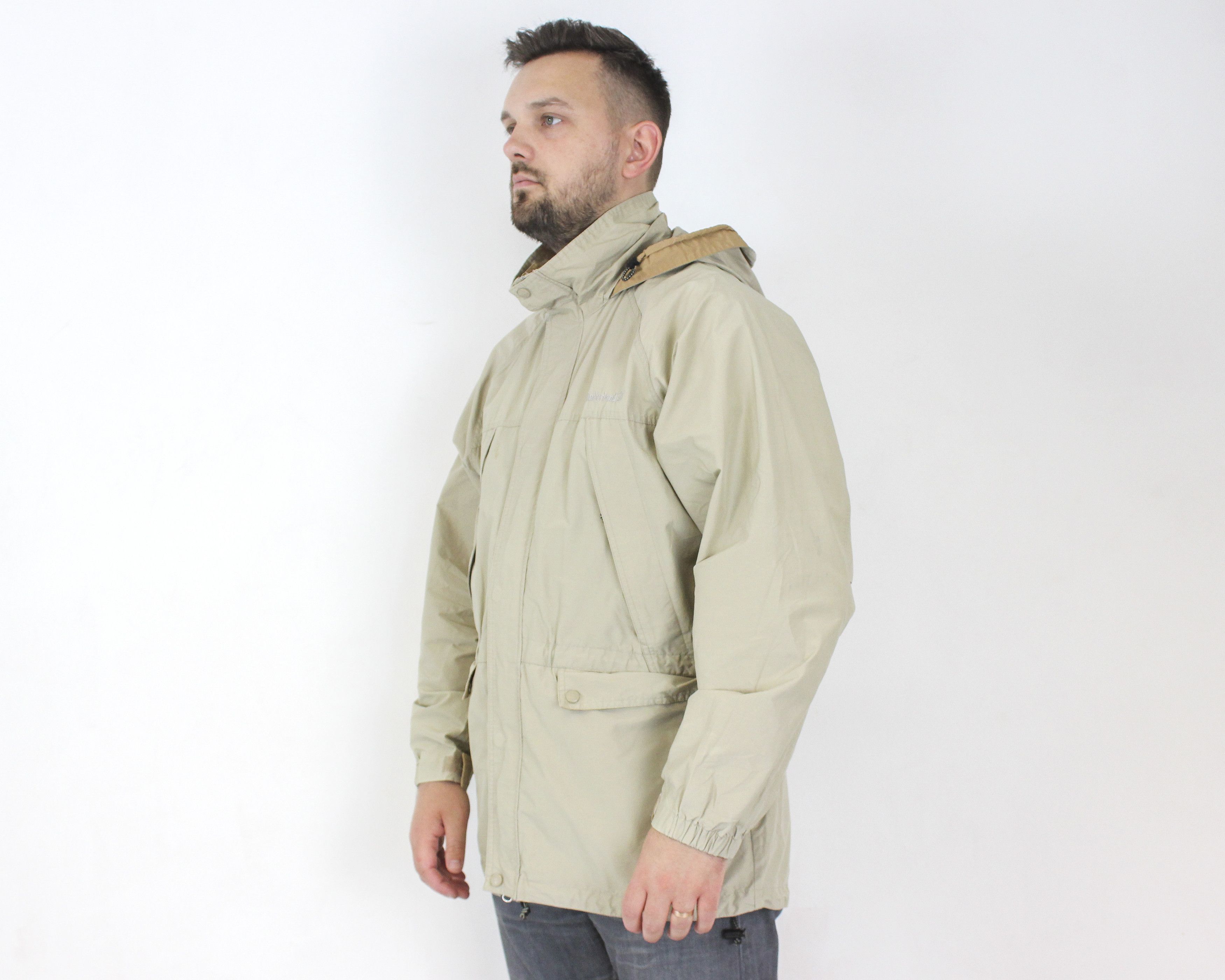Timberland Parka L Jacket Coat Hooded Zip Up Unlined Four Front Pockets Size US L / EU 52-54 / 3 - 3 Thumbnail