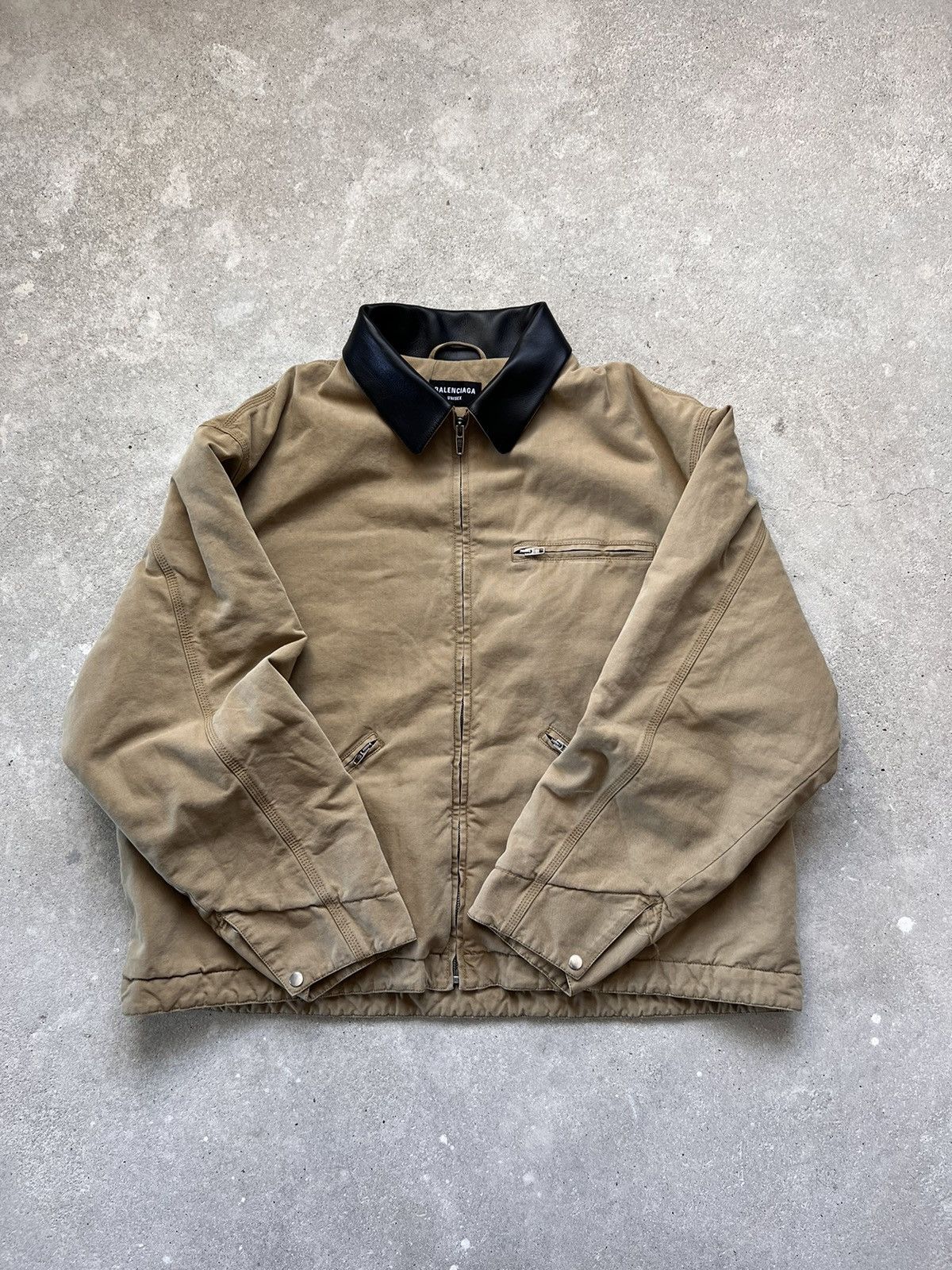Balenciaga Balenciaga Worker Jacket Canvas Size US L / EU 52-54 / 3 - 2 Thumbnail