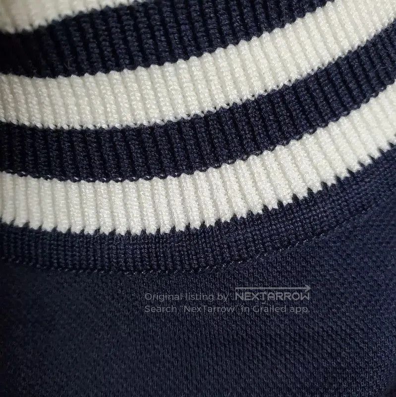 Dior Dior Navy Blue Cotton Embroidered Long Sleeve Tee . Size M / US 6-8 / IT 42-44 - 7 Thumbnail
