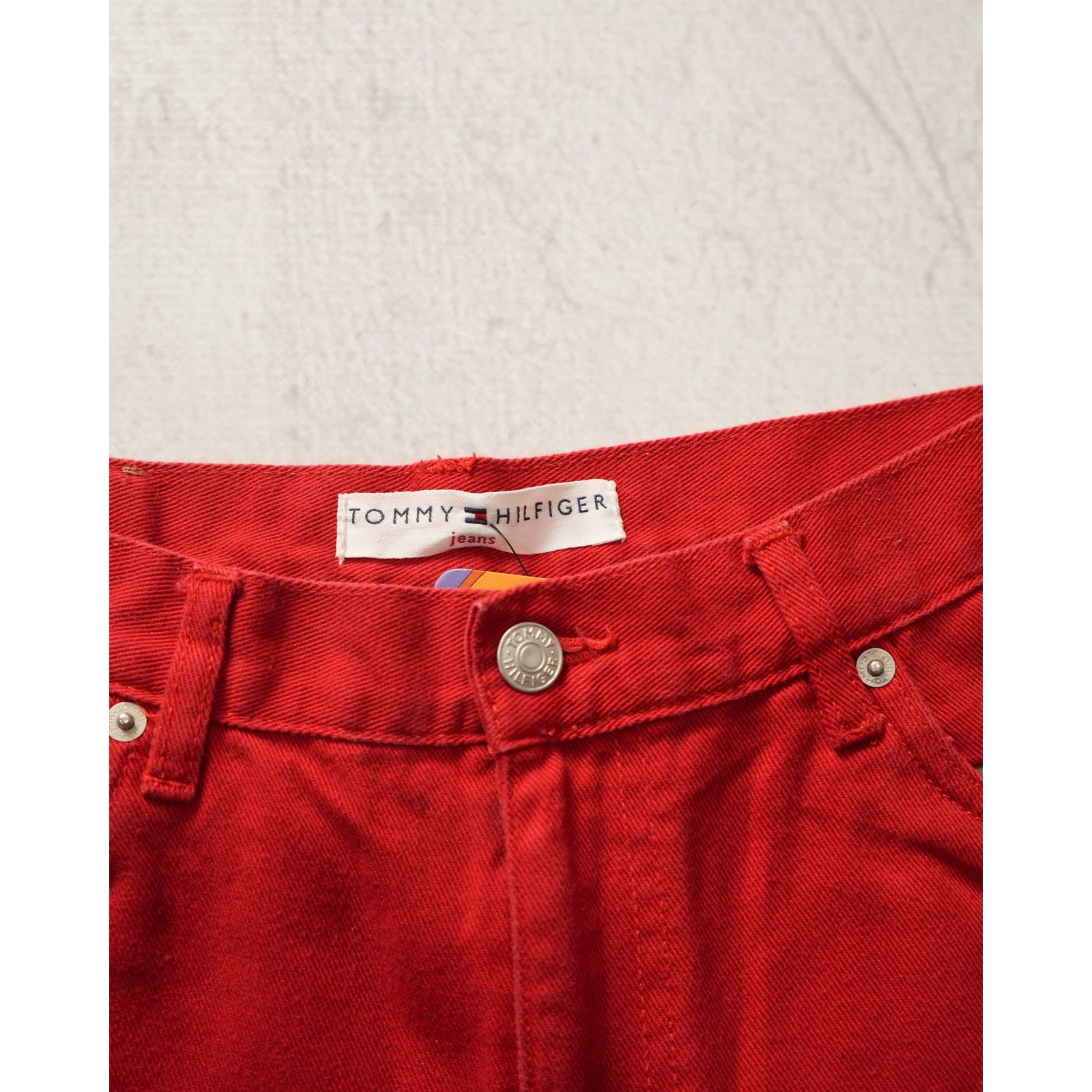 Tommy Hilfiger Vintage 00s Tommy Hilfiger Red Leg Jeans - Women's 31wx29l Size 31" - 3 Thumbnail