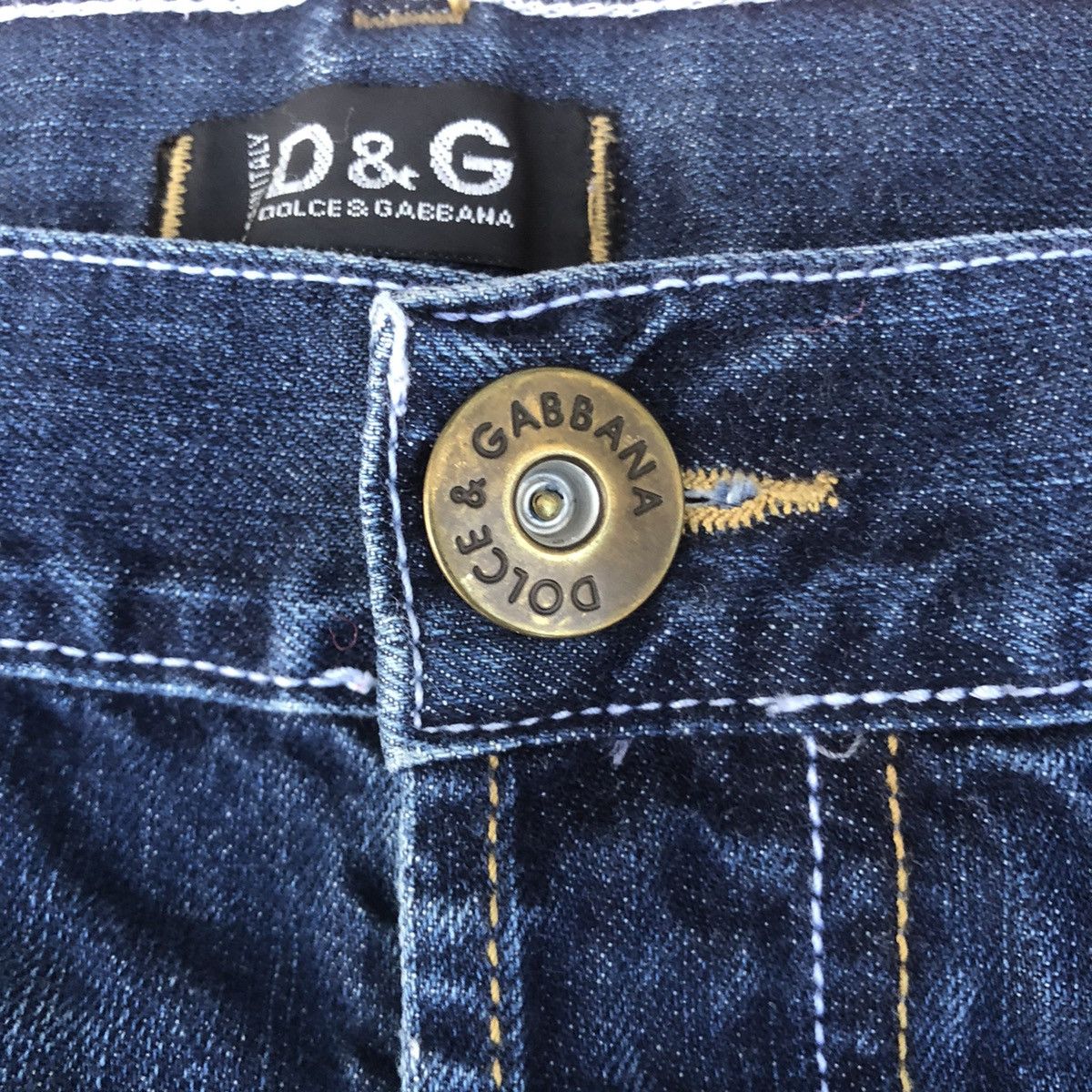 Dolce & Gabbana × Vintage D&G Dolce & Gabbana luxury crazy distressed denim jeans Size US 38 / EU 54 - 5 Thumbnail