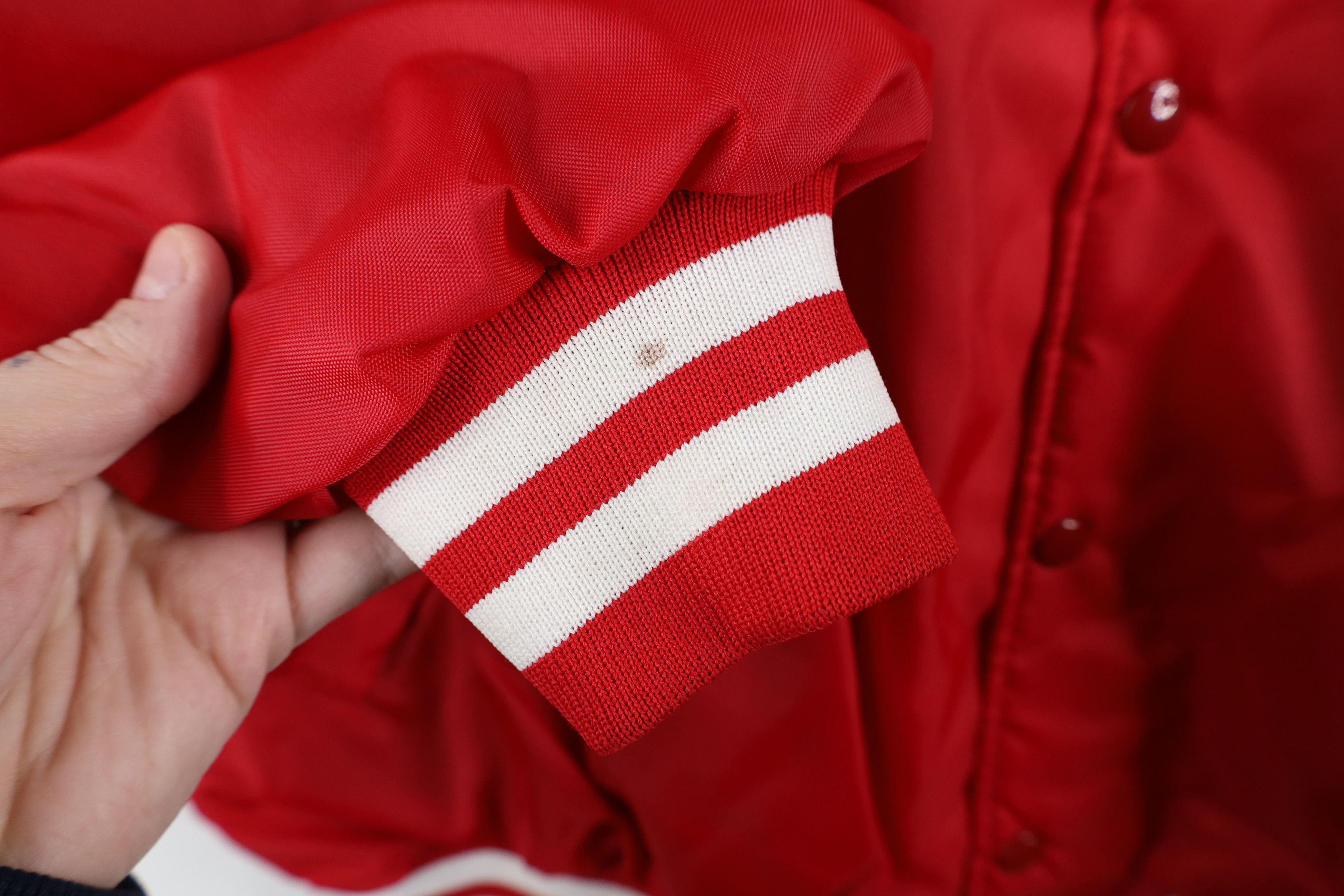 Vintage Vintage 90s NASCAR Bill Elliott Racing Bomber Jacket Red USA Size US XL / EU 56 / 4 - 4 Thumbnail