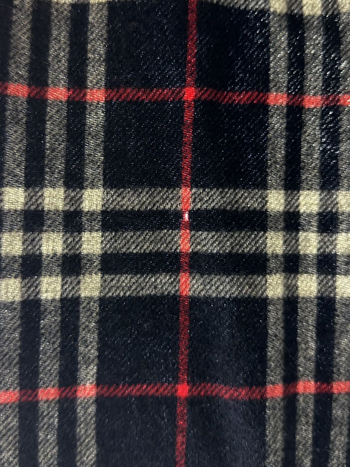 Burberry Burberry London Navy Wool Scarf Check Muffler Vintage Luxury Size ONE SIZE - 11 Thumbnail