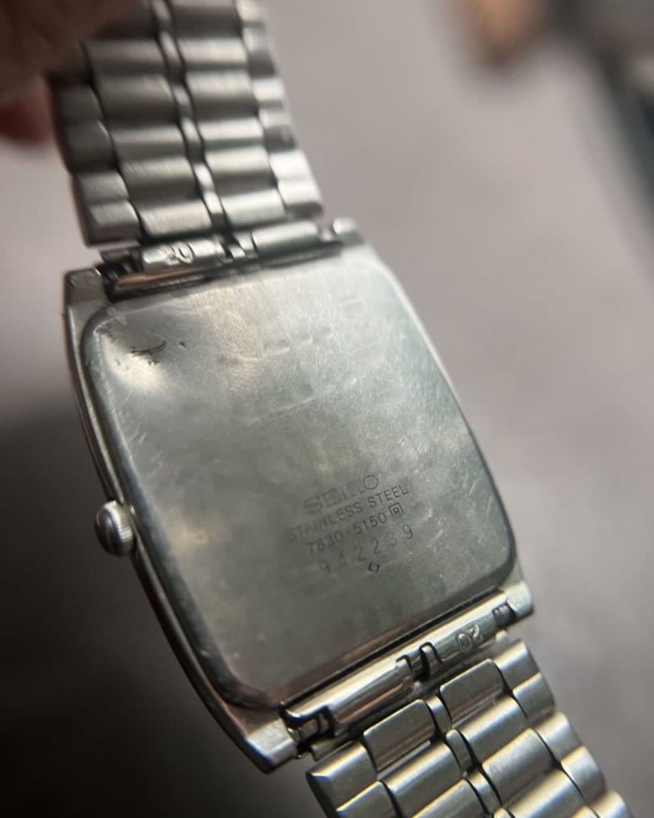 Seiko Vintage 70s Seiko Tank Brushed Silver Dial Size ONE SIZE - 3 Thumbnail