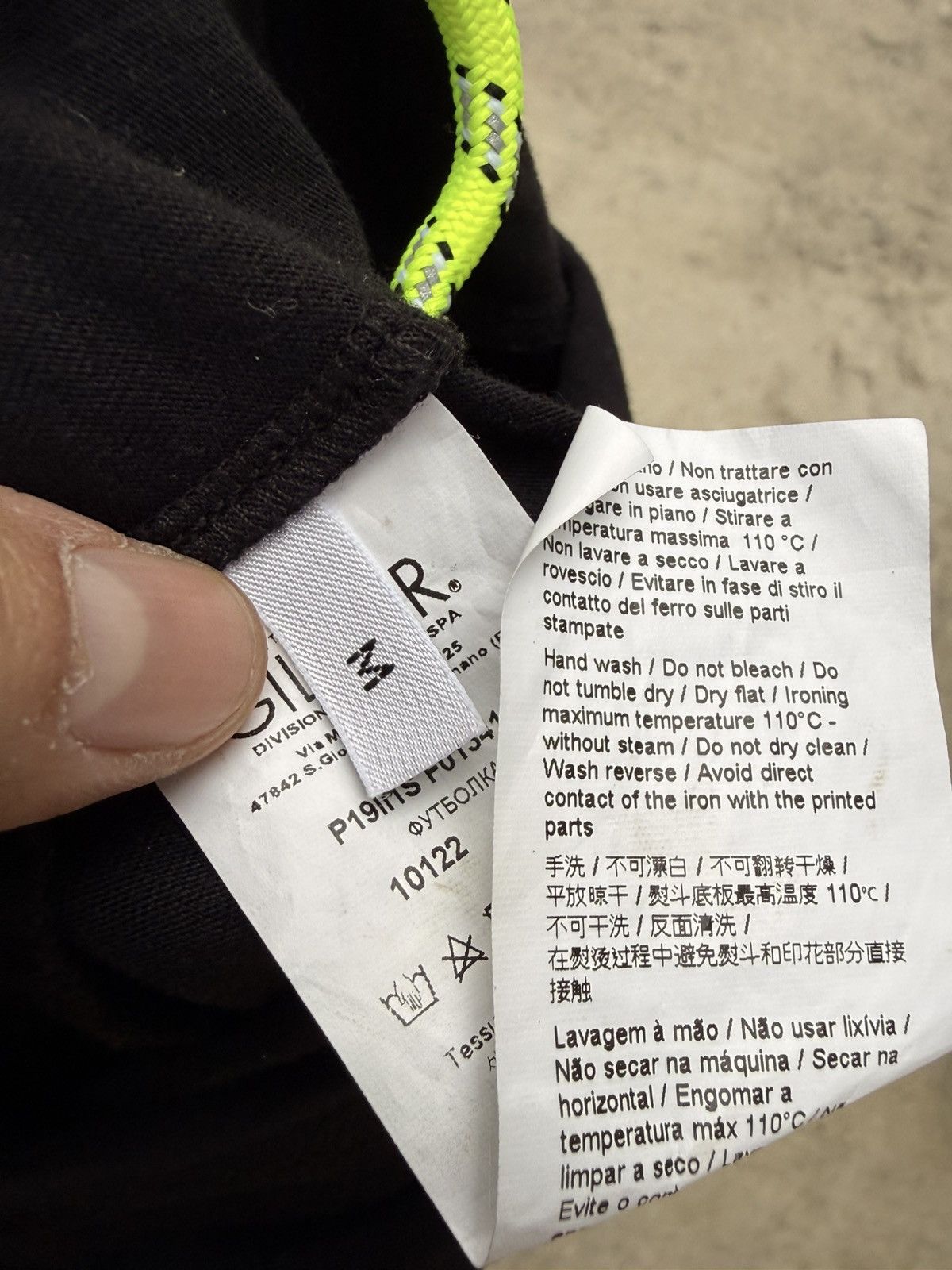 Iceberg Iceberg BLACK Tape Graphic T-Shirt, US Medium Size US M / EU 48-50 / 2 - 4 Thumbnail