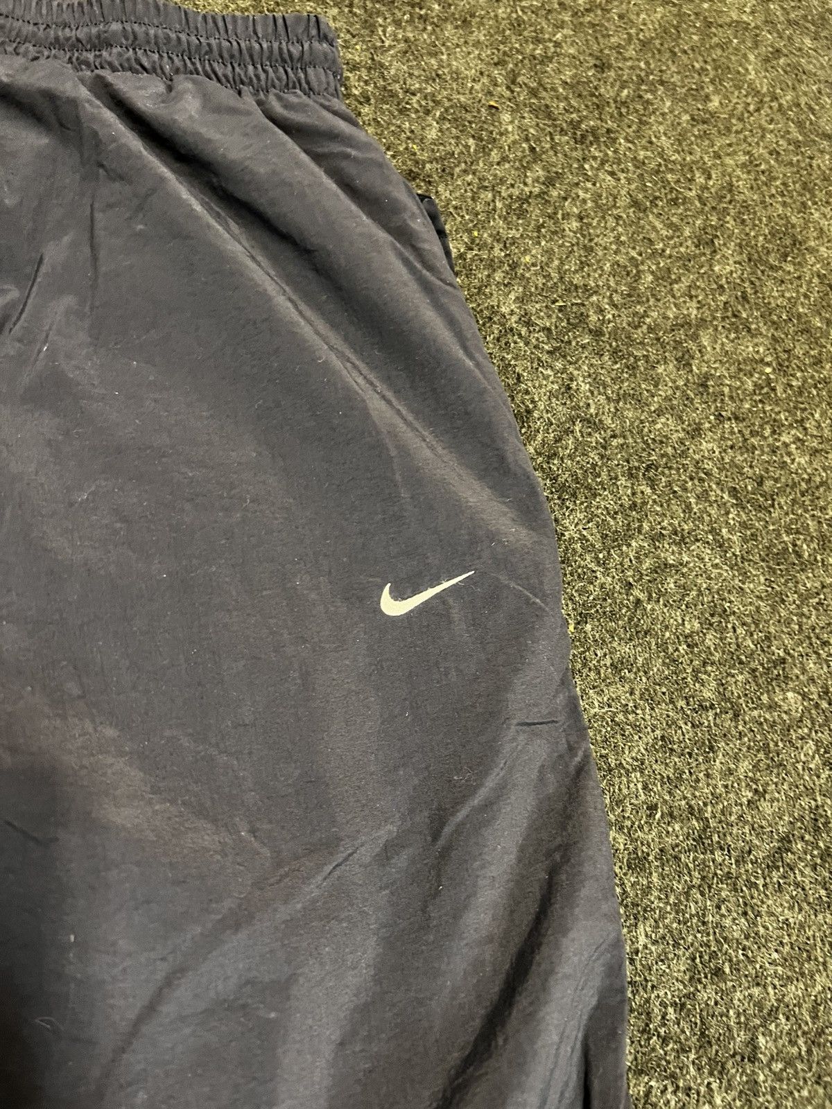 Nike × Vintage Nike vintage drill small swoosh track pants y2k drip Size US 34 / EU 50 - 5 Thumbnail