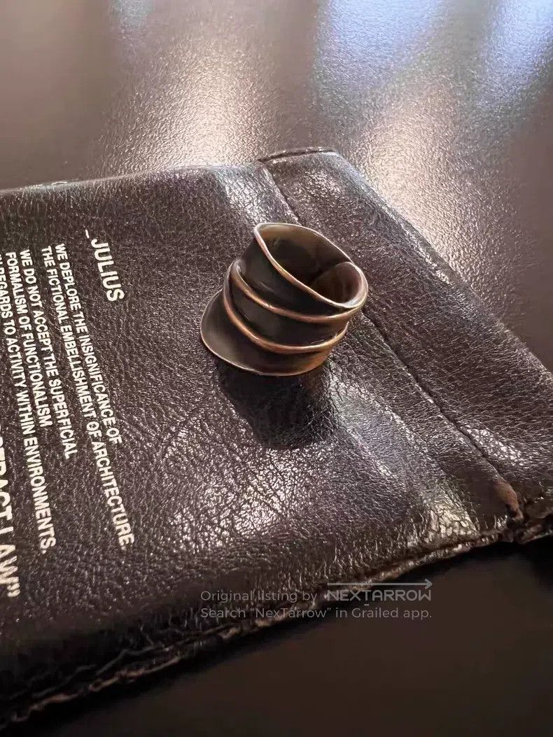 Julius Julius Industrial Style Silver Ring Size ONE SIZE - 4 Thumbnail