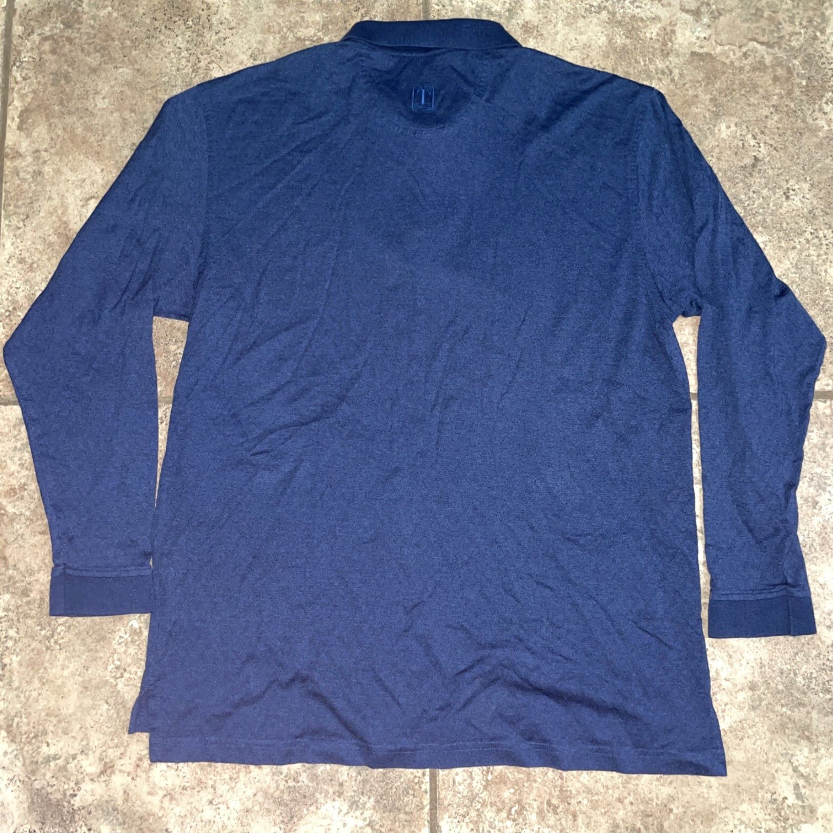 Vintage Tehama luxery performance Blue Longsleeve Polo Mens L Size US L / EU 52-54 / 3 - 4 Thumbnail