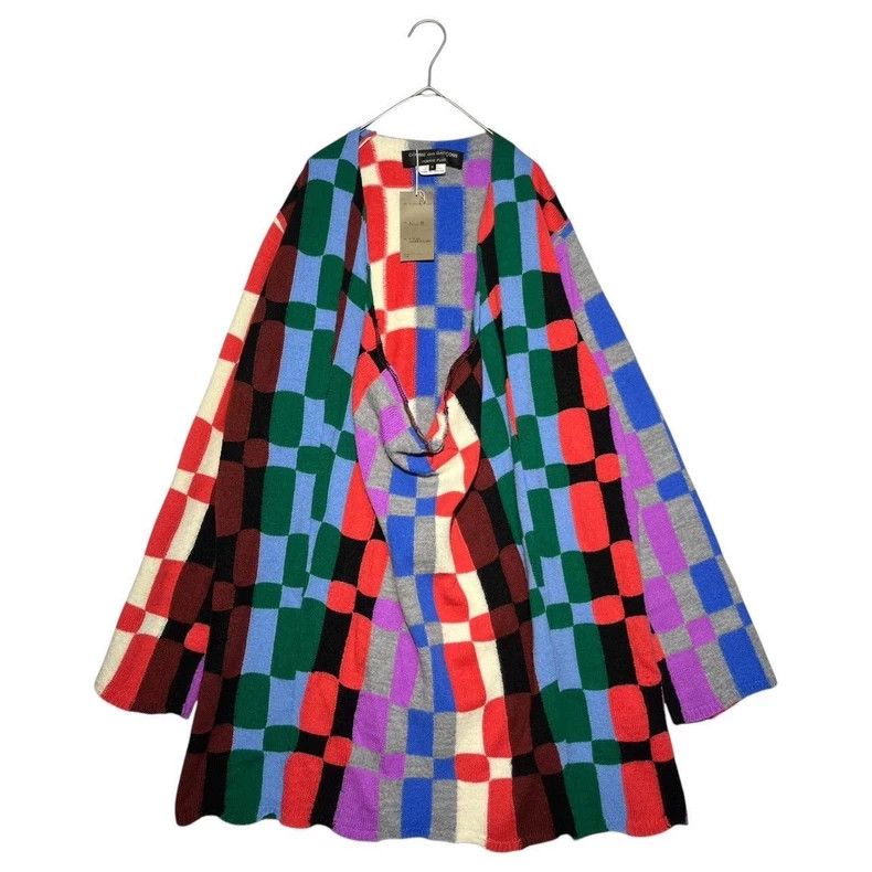 Comme des Garcons Comme Des Garcons Colored plaid knit cardigan sweater Size US M / EU 48-50 / 2 - 1 Thumbnail
