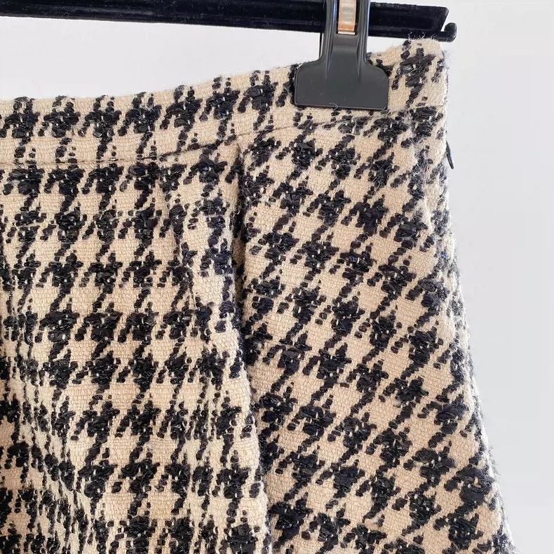 Dior Dior Thousand-bird checkered skirt Size 25" / US 0 / IT 36 - 3 Thumbnail