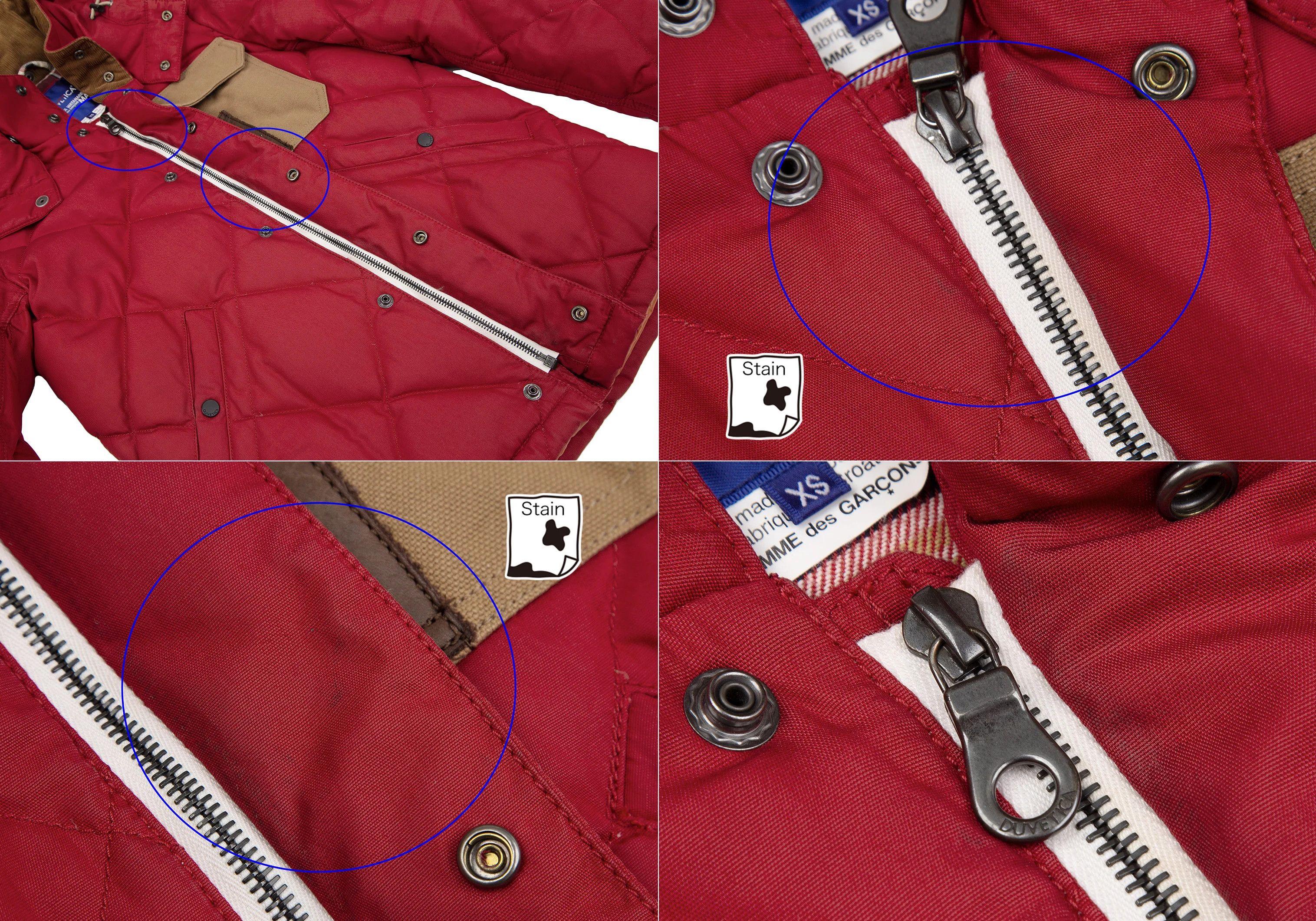 Junya Watanabe Patch Design Down Jacket in Red, Size XS Size US XS / EU 42 / 0 - 13 Thumbnail