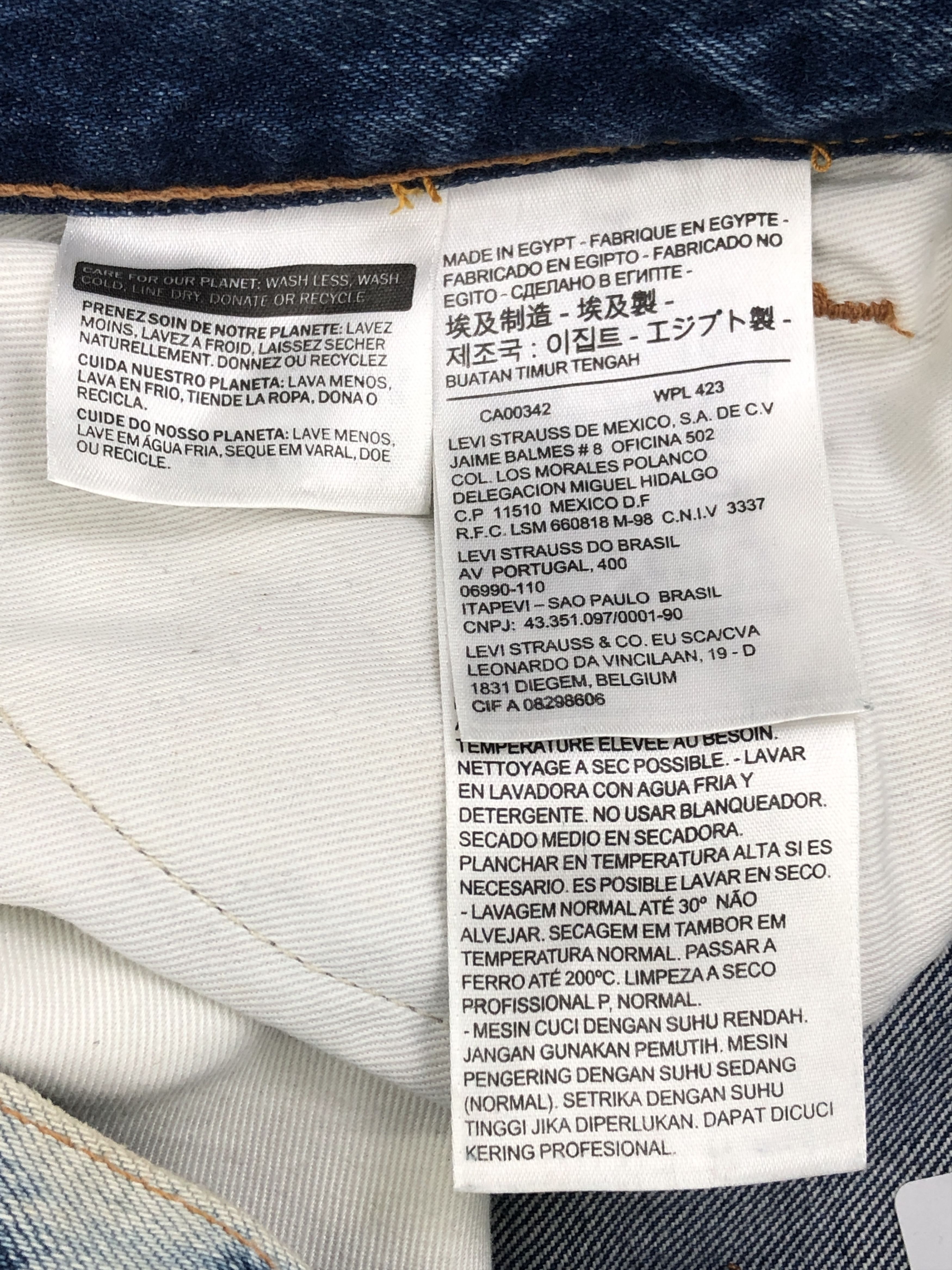 Levi's Vintage Levis 505 Orange Tab Acid Wash Jeans 29x28.5 S0017 Size US 29 - 7 Thumbnail