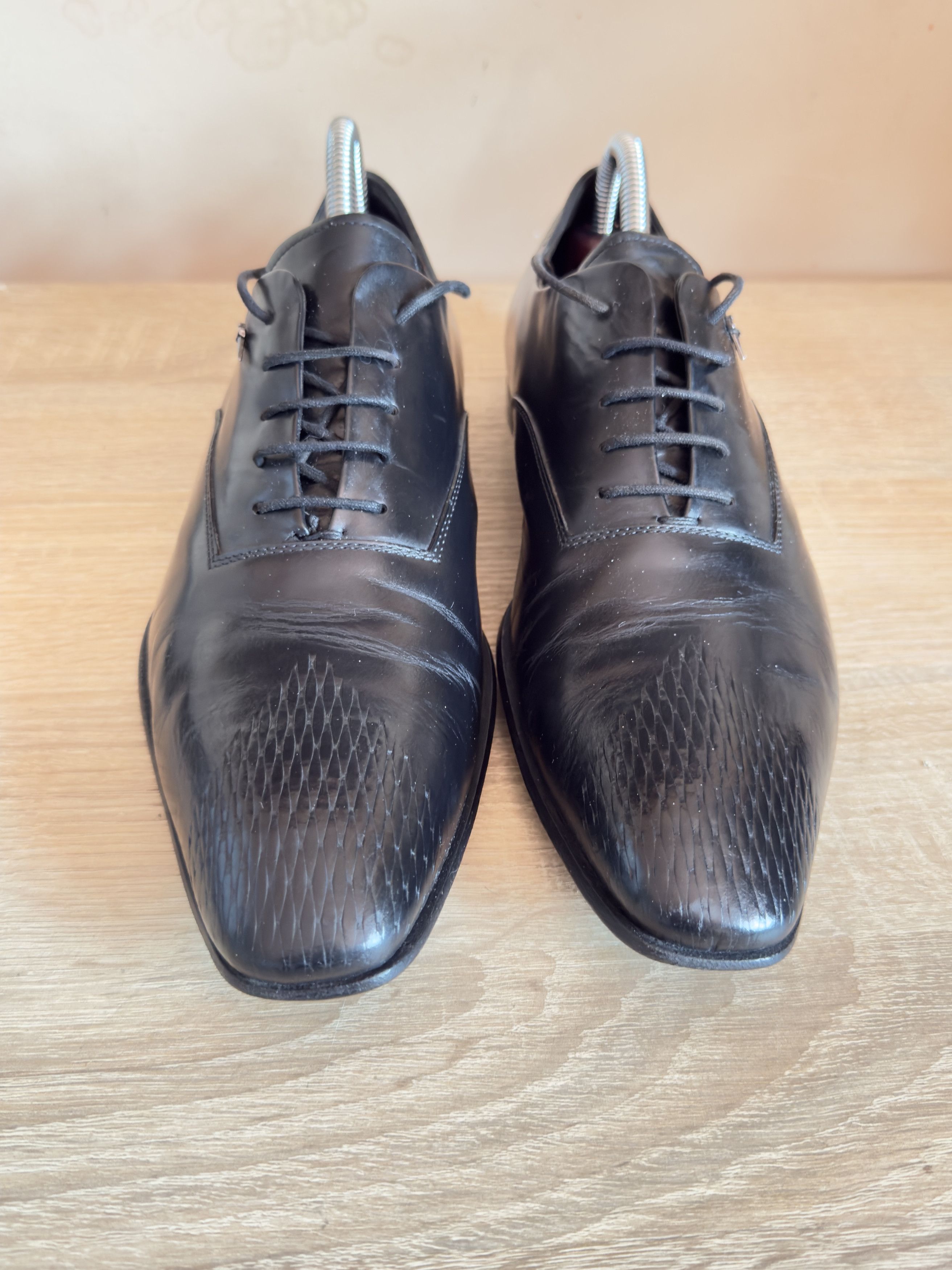 Cesare paciotti derby leather shoes fit 40/41 EU US