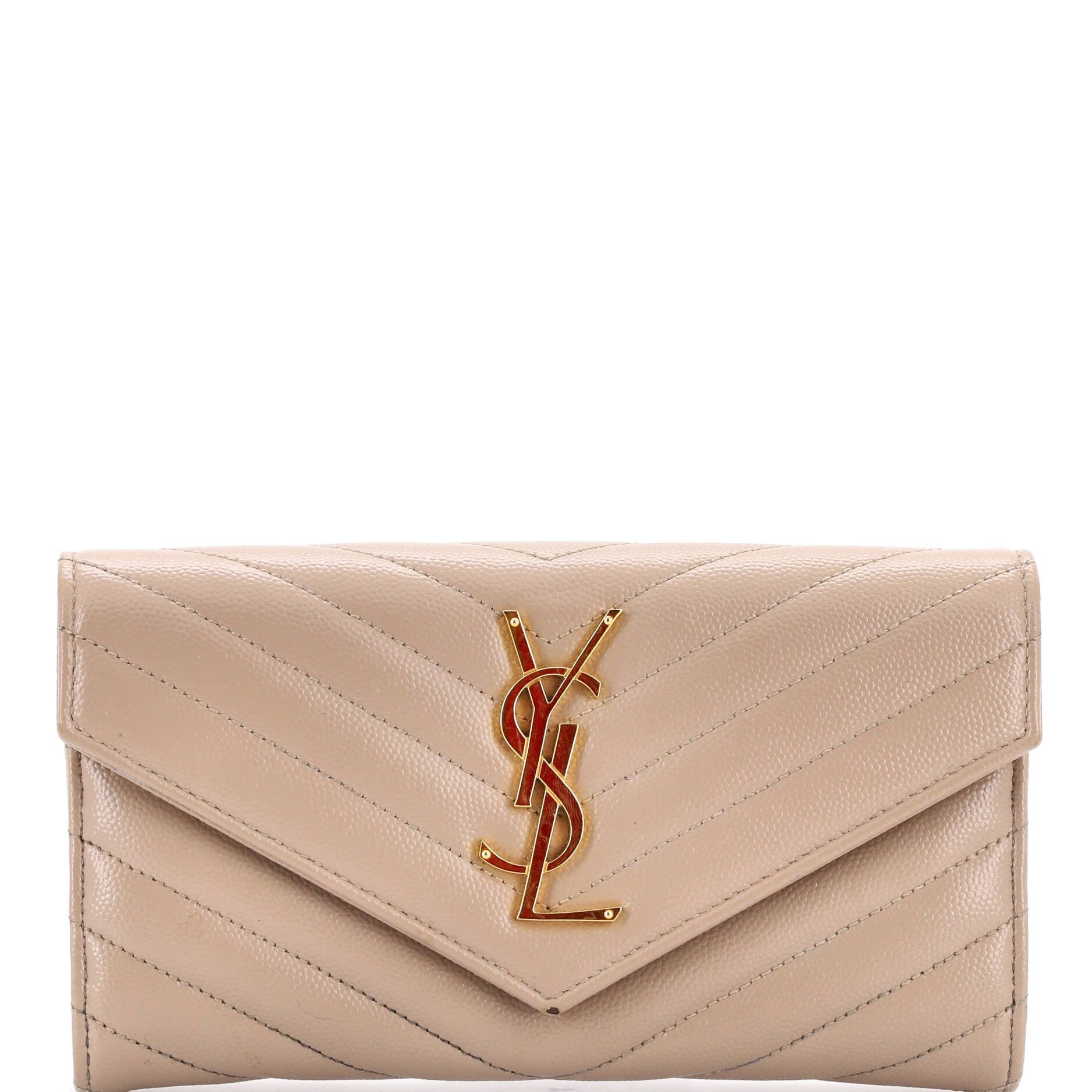 Saint Laurent Paris Classic Monogram Flap Wallet Size ONE SIZE - 1 Thumbnail