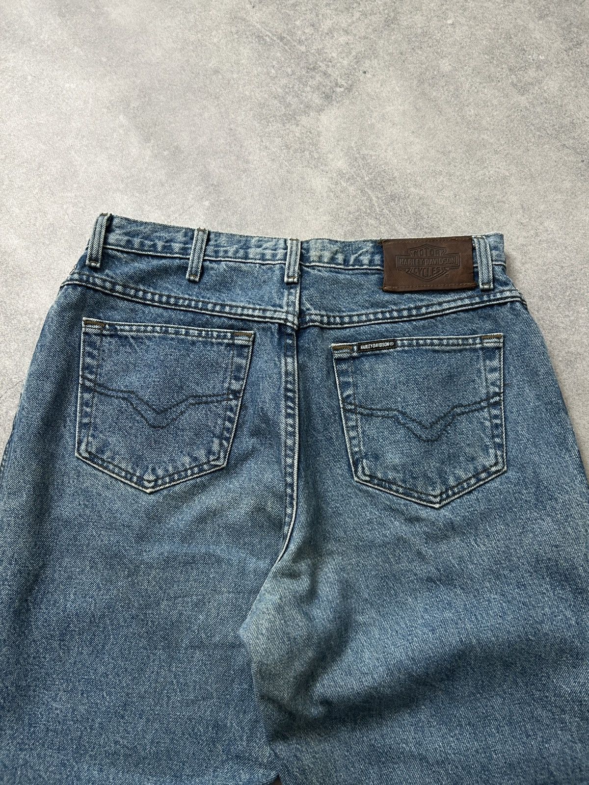 Harley Davidson Vintage Harley Davidson blue denim jeans mens made in usa Size US 34 / EU 50 - 3 Thumbnail