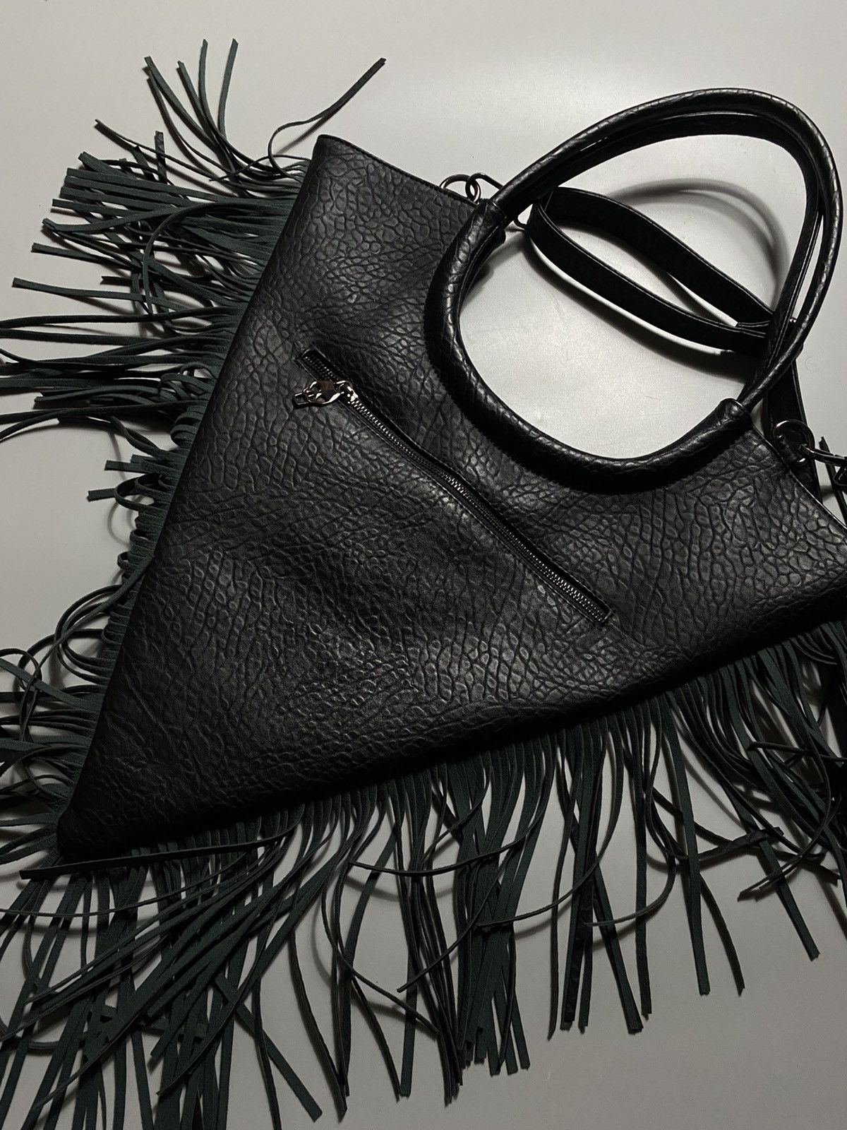 Japanese Brand Alexander McQueen style avant garde skull leather handbag Size ONE SIZE - 9 Thumbnail