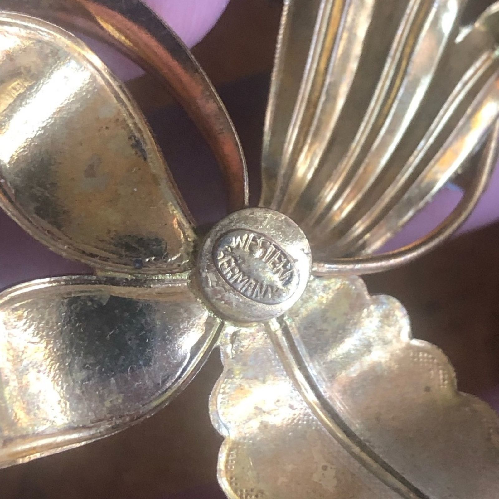 Vintage Vintage signed western germany sugar botanical brooch pin Size ONE SIZE - 8 Thumbnail