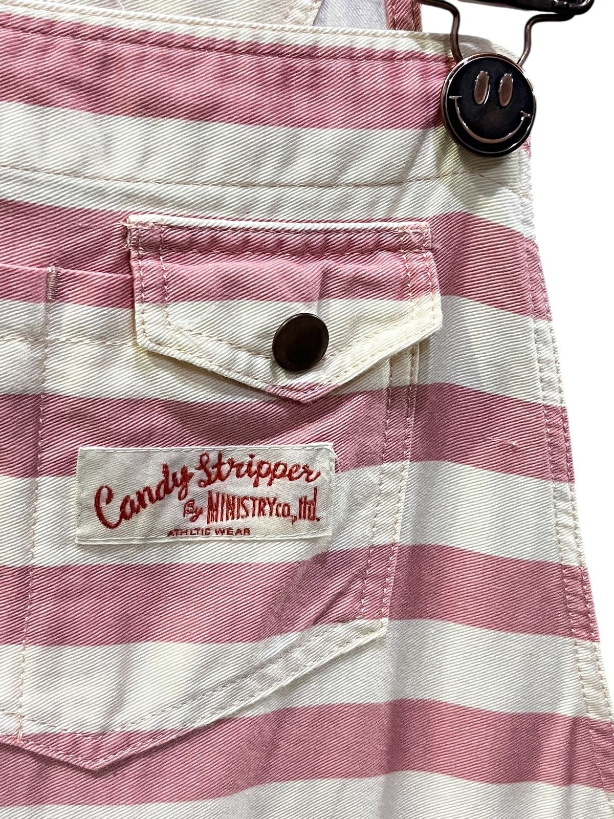 Ministry Of Supply Candy Stripper Pink Prisoners Stripe Overalls Japan Harajuku Size 30" / US 8 / IT 44 - 7 Thumbnail