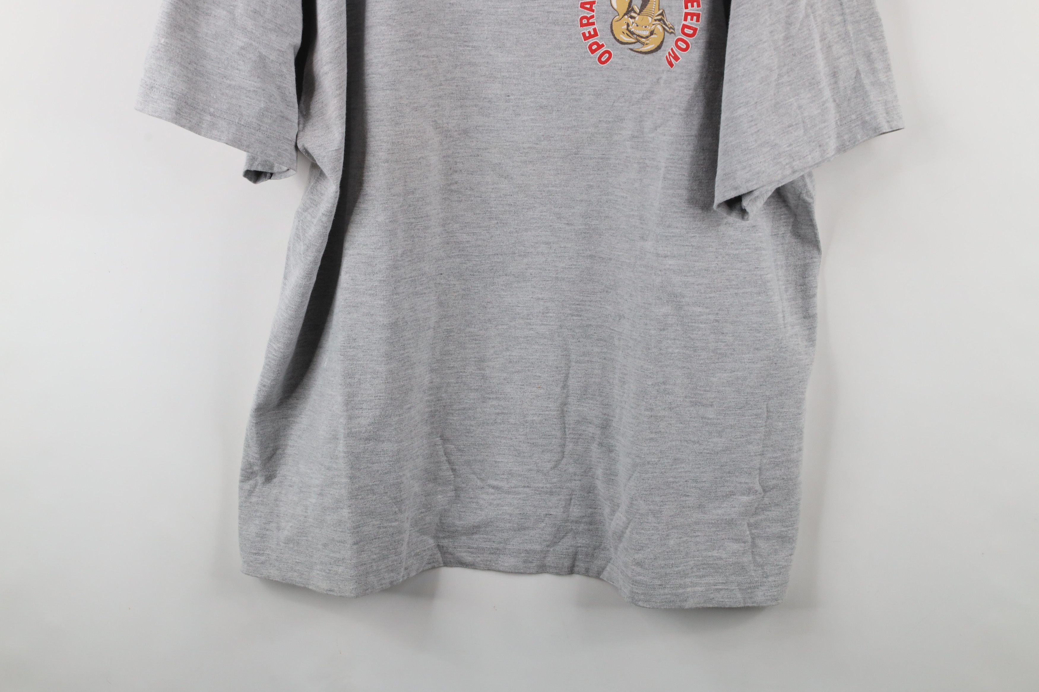 Vintage Vintage Y2K 2003 Freedom Scorpion Let Freedom Sting T-Shirt Size US XL / EU 56 / 4 - 3 Thumbnail