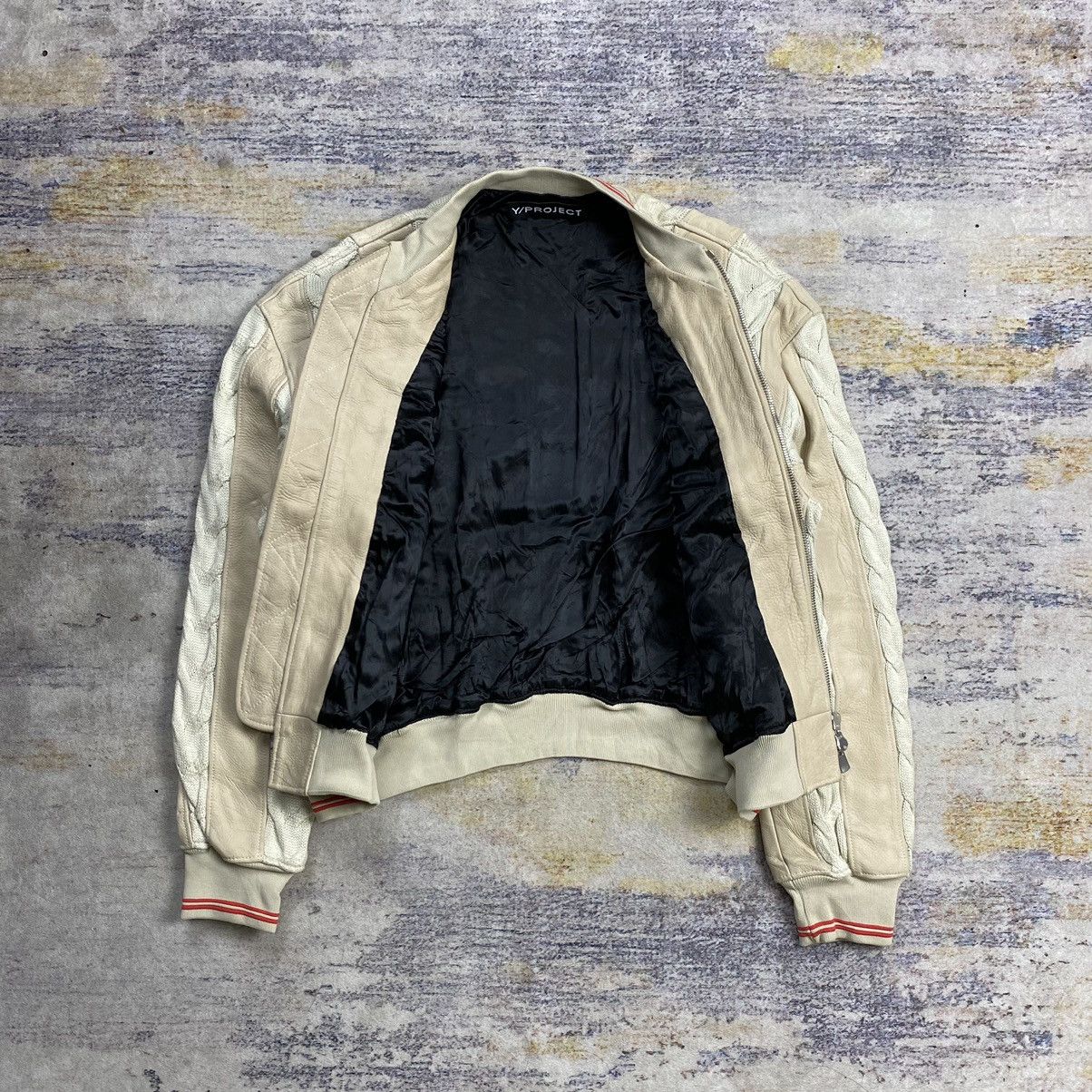Y/Project Y/Project cable knit mix leather bomber jacket Size US M / EU 48-50 / 2 - 8 Thumbnail