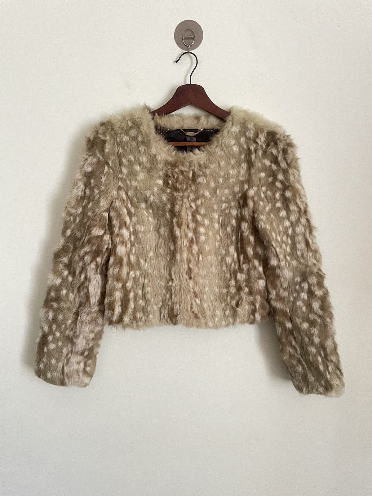 Japanese Brand Aula Aila Rabbit Fur Coat Size S / US 4 / IT 40 - 1 Thumbnail