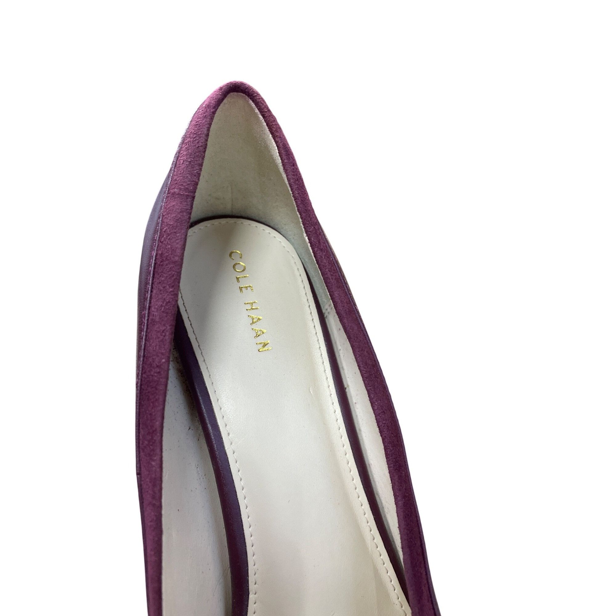 Cole Haan Cole Haan Womens Burgundy Leather Suede 4" Heels Size 9. 5B Size US 9.5 / IT 39.5 - 10 Thumbnail
