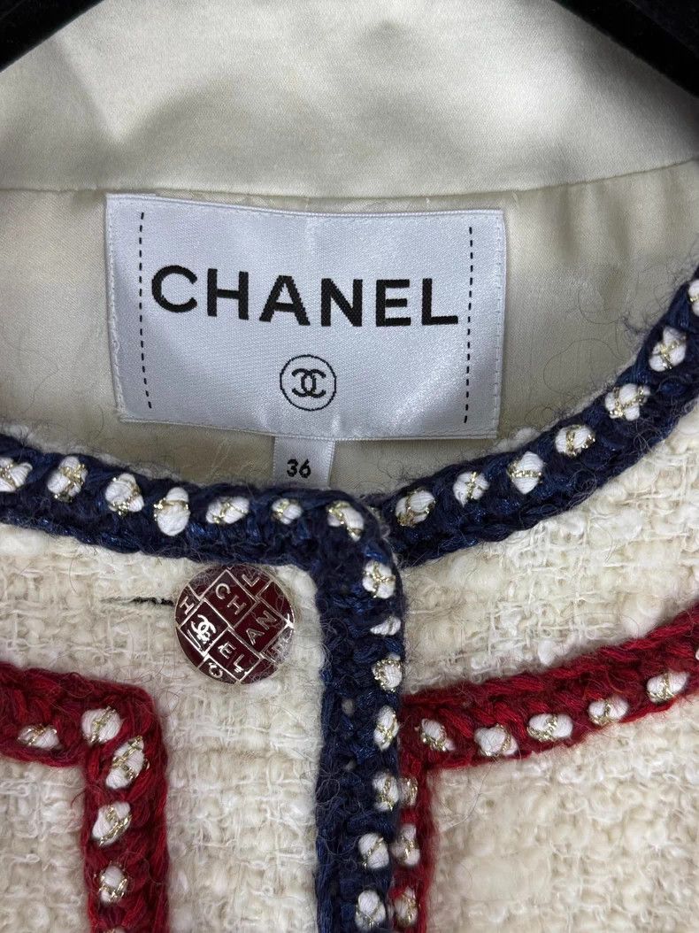 Chanel Chanel Preview series red and blue rolled-edge jacket Size XS / US 0-2 / IT 36-38 - 4 Thumbnail