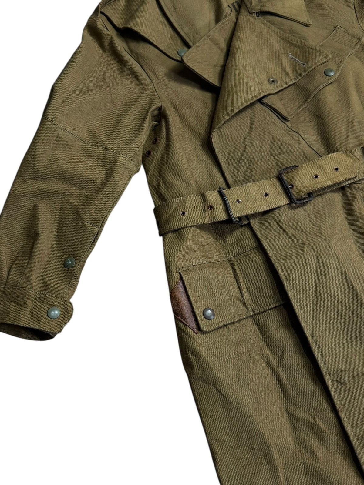 Vintage 40s WW2 Vintage British Army Dispatch Rider Coat Motorcycle Size US XL / EU 56 / 4 - 5 Thumbnail