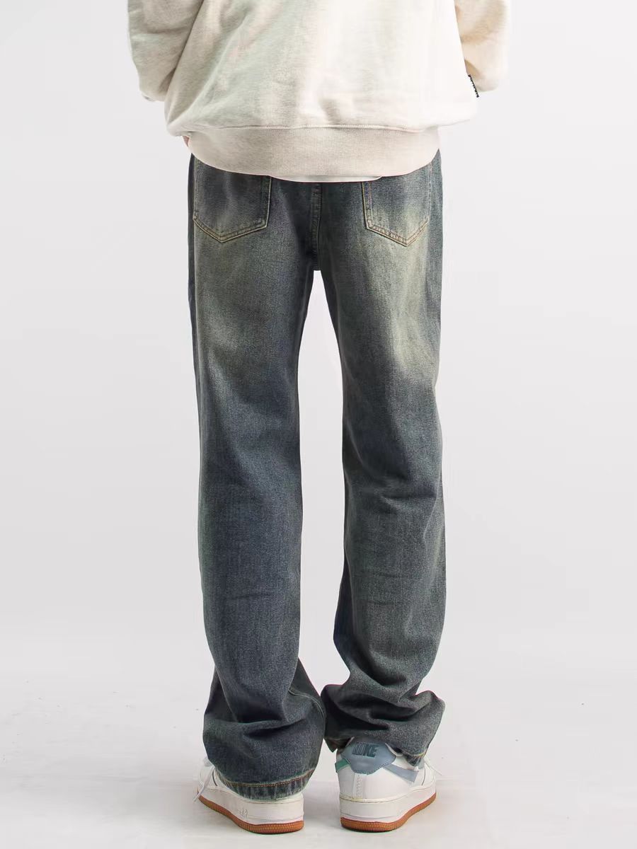 Japanese Brand × Jean Vintage straight baggy high street washed jeans Size US 32 / EU 48 - 5 Thumbnail