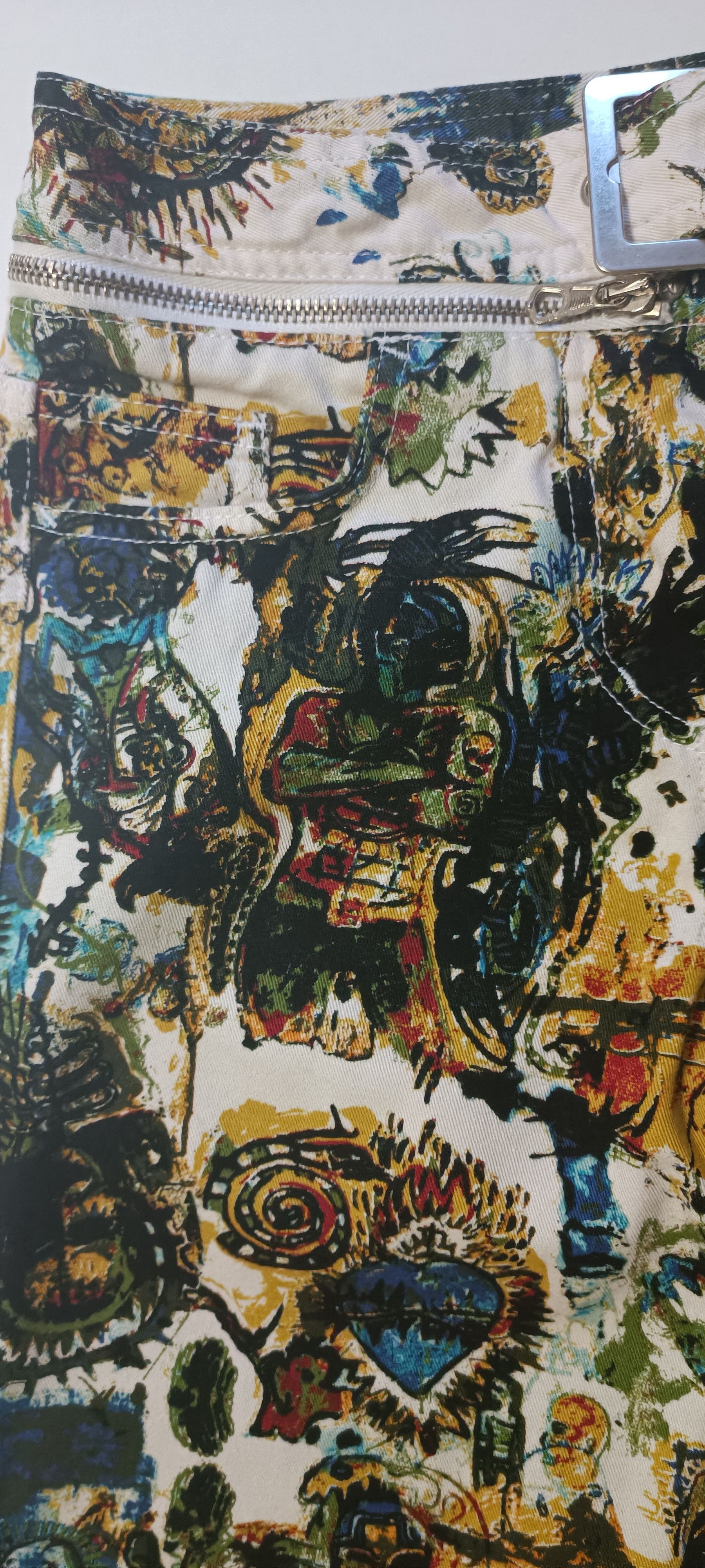 Jean Paul Gaultier 2000 - Basquiat graffiti pants Size 26" / US 2 / IT 38 - 7 Thumbnail