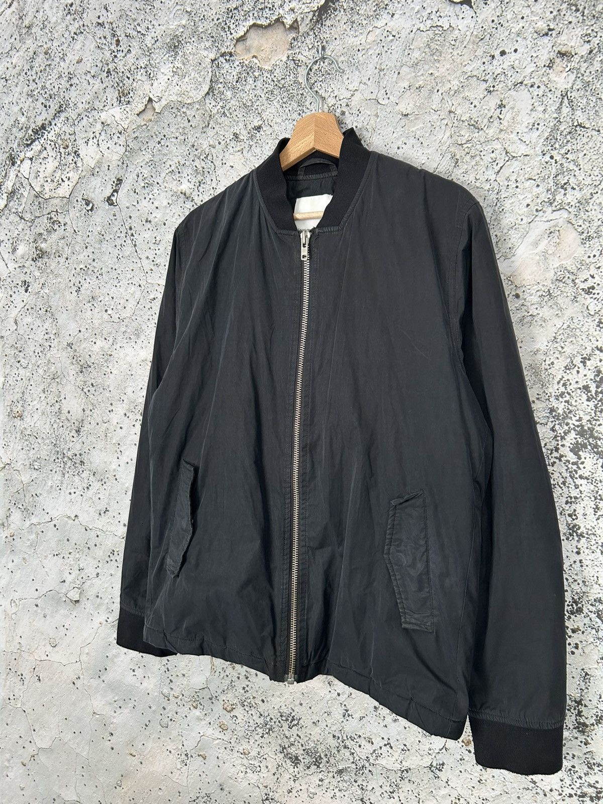 Samsoe Samsoe Samsoe Samsoe Black Bomber Jacket Streetwear Avant Garde Size US M / EU 48-50 / 2 - 2 Thumbnail