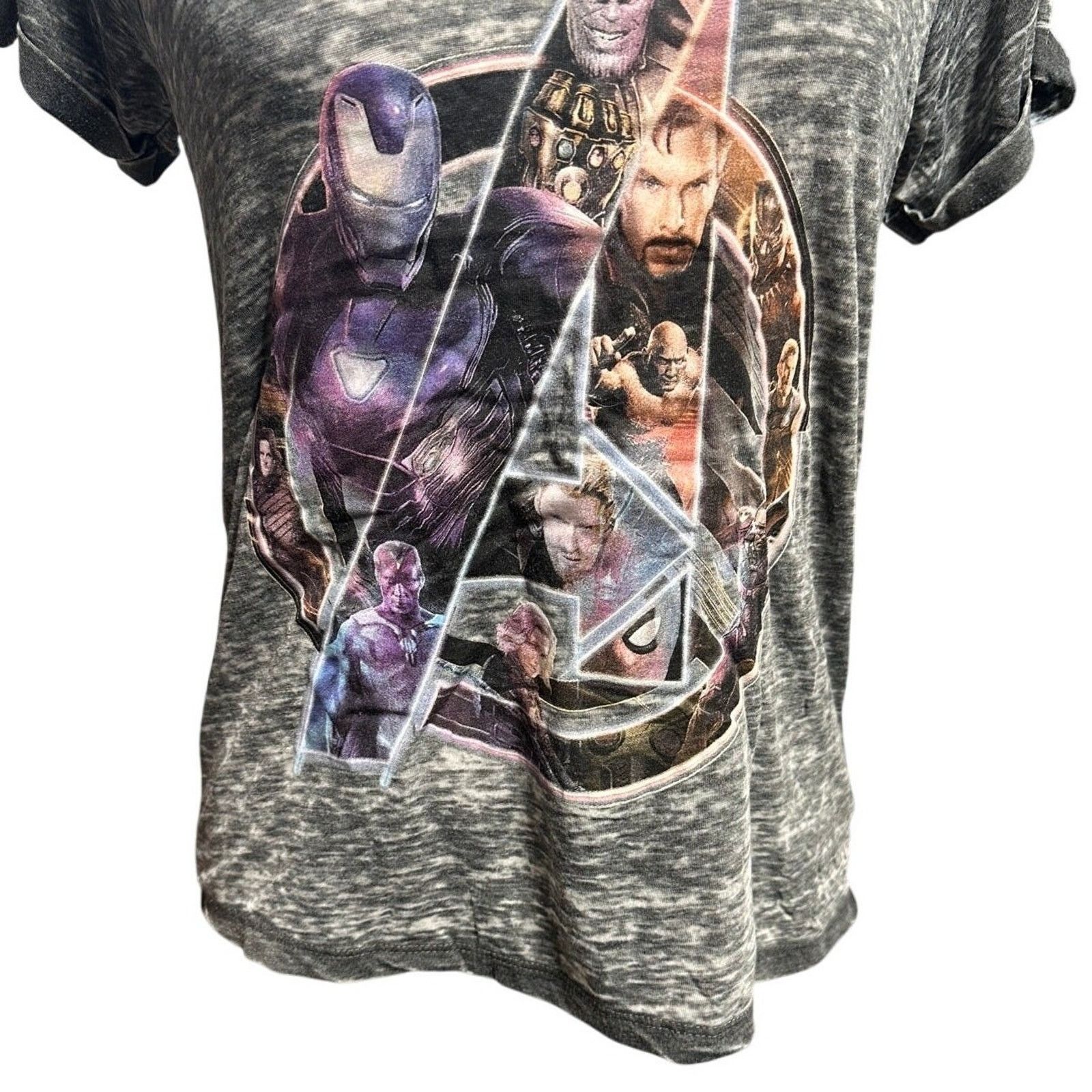 Marvel Comics Marvel Avengers Comics TShirt Short Sleeves VNeckline Gray S Size S / US 4 / IT 40 - 4 Thumbnail