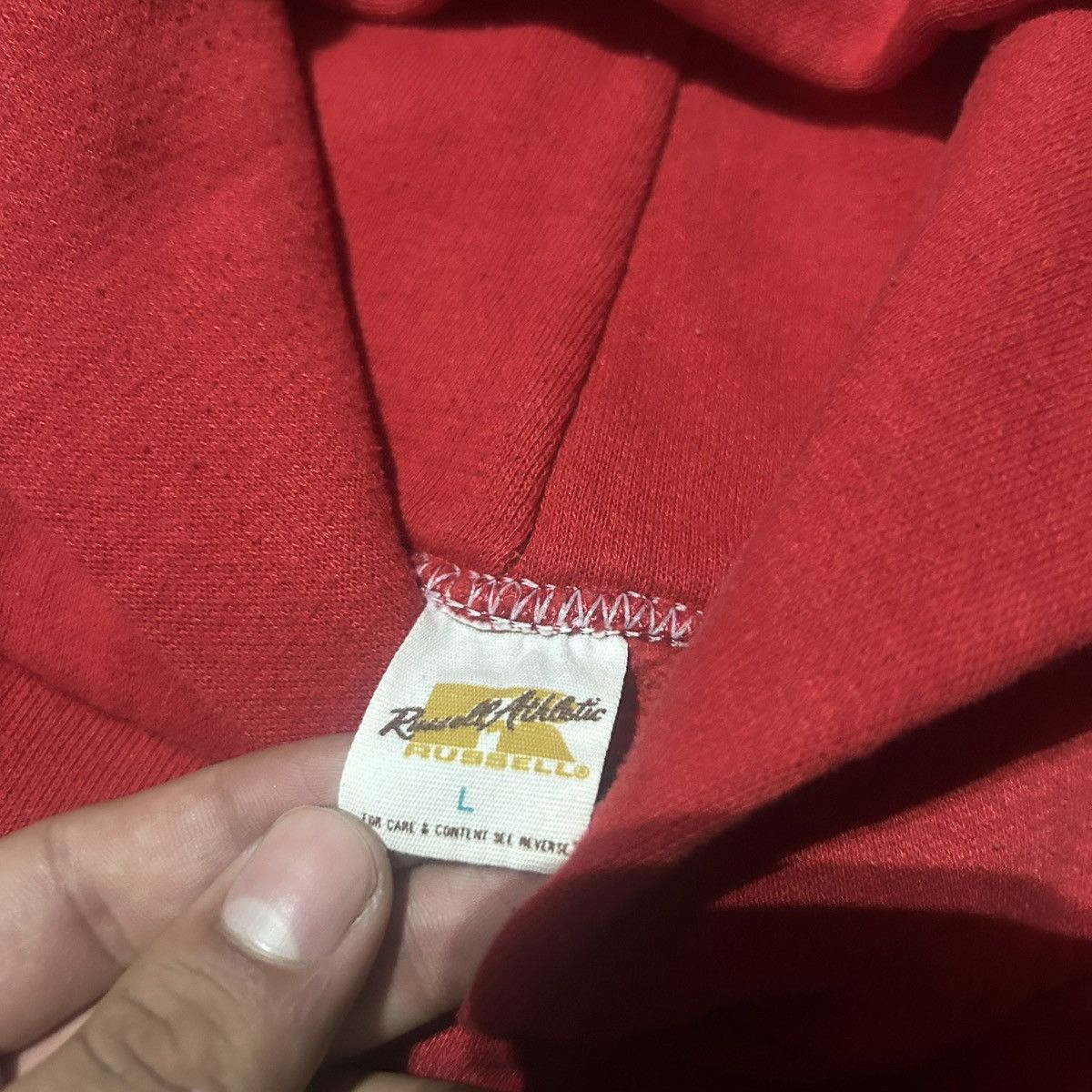 Russell Athletic 70s russell athletic gold label red hoodie Size US L / EU 52-54 / 3 - 3 Thumbnail