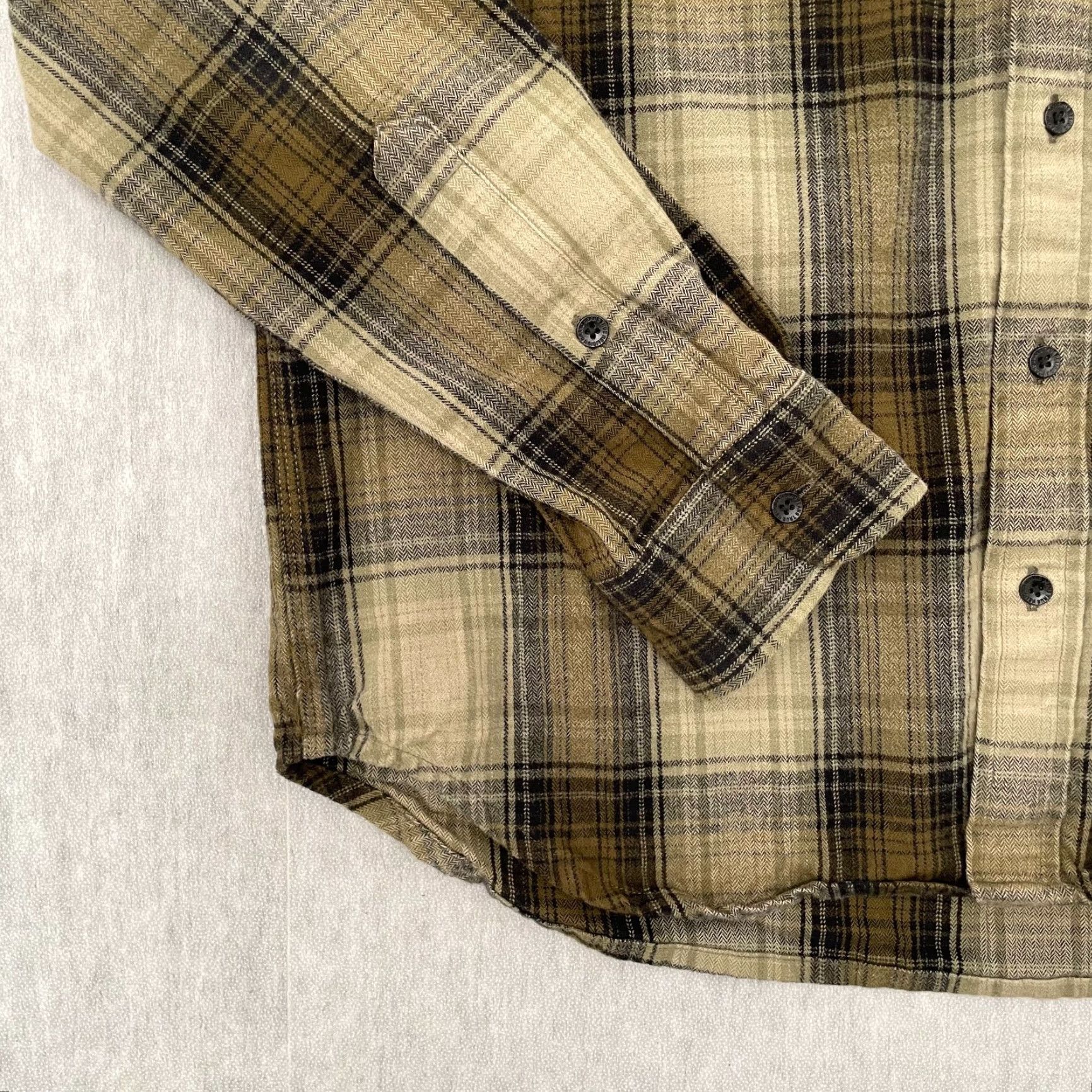 True Religion VINTAGE True Religion Shirt Adult Large Brown Flannel Long Sleeve Button-Up Mens L Plaid Classic Western Coffee Brown 90s Mens L Size US L / EU 52-54 / 3 - 4 Thumbnail
