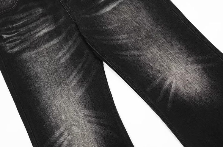 Jean Men's hippie ripped loose washed flared jeans Size US 32 / EU 48 - 4 Thumbnail