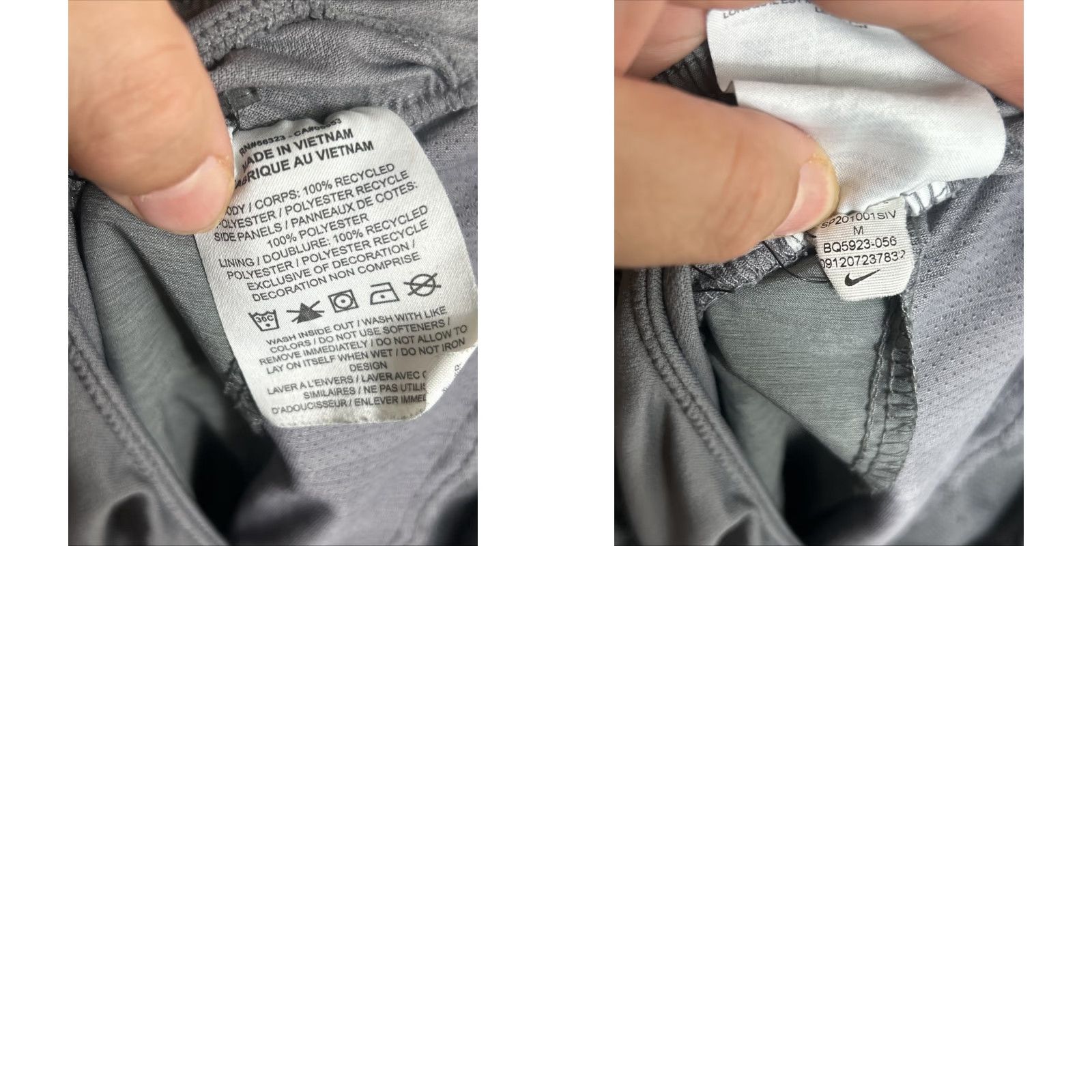 Nike Nike Challenger Running Shorts Men Medium Gray 8" Inseam Athletic Pockets Drawstring Quick Dry Reflective UV Protection Size US 31 - 10 Thumbnail