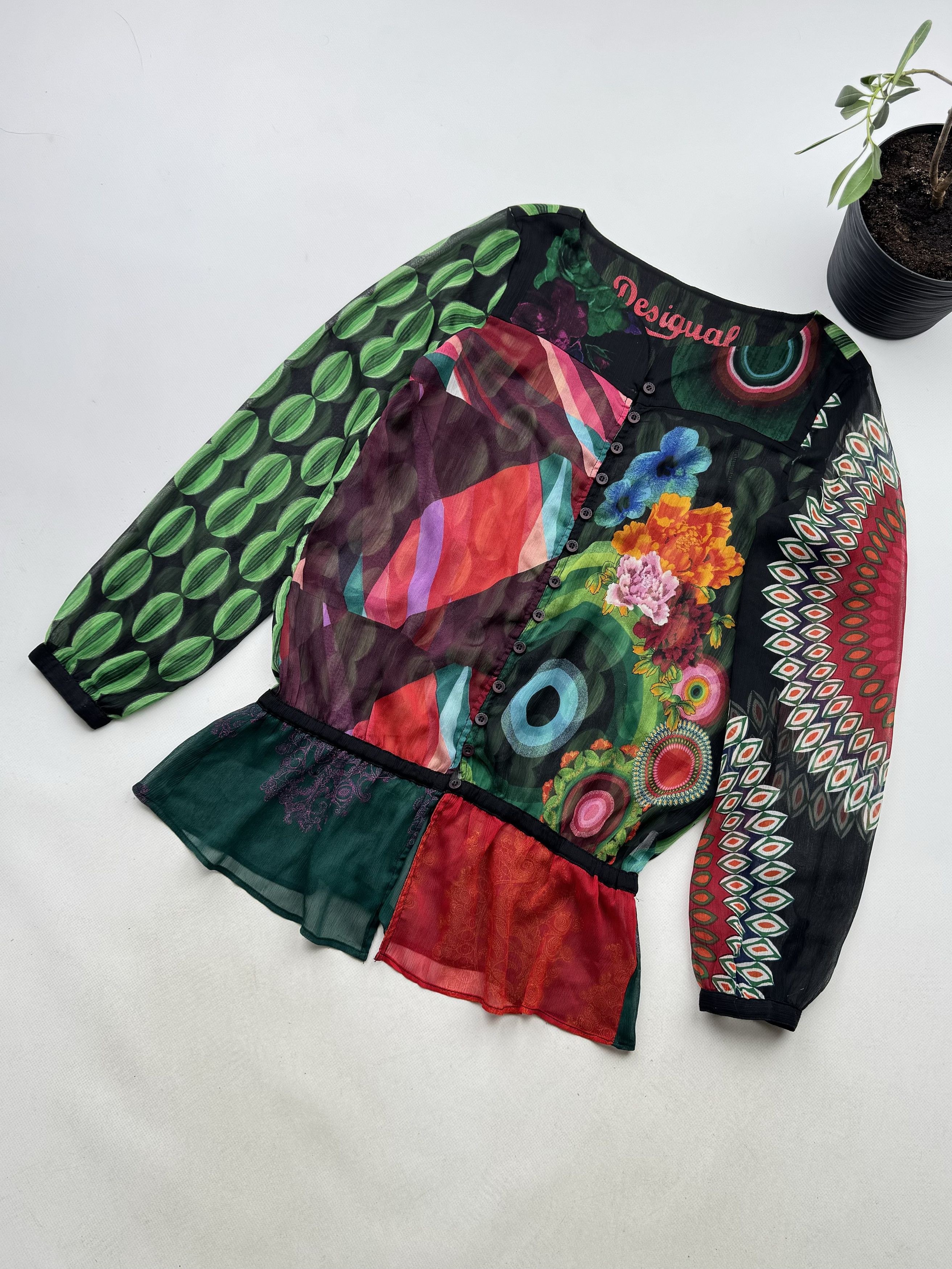 Desigual Printed Mesh Blouse (538)