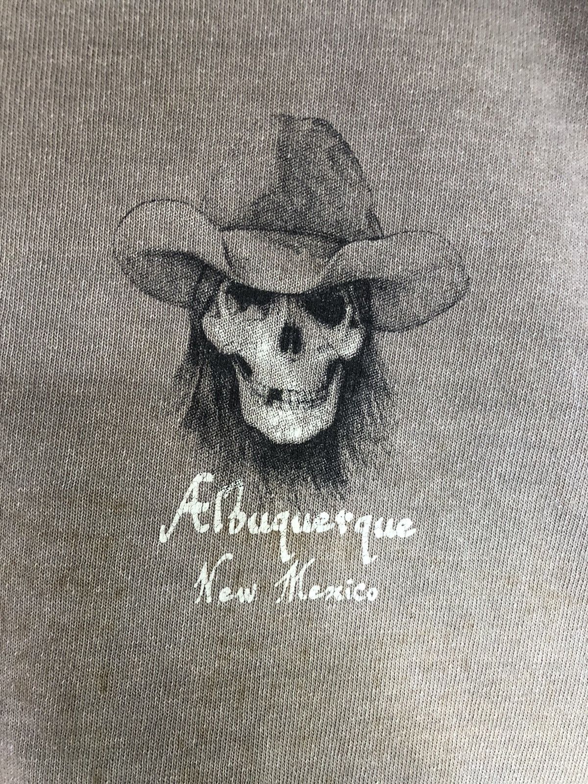 Affliction × Vintage Vintage Y2K Albuquerque New Mexico Cowboy Skull Tee Size US L / EU 52-54 / 3 - 13 Thumbnail