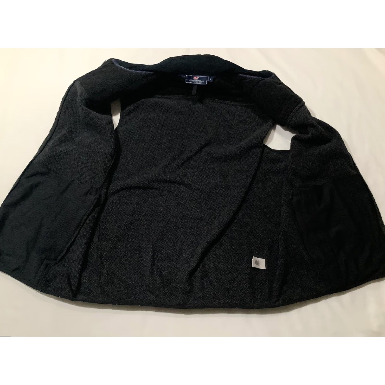 Vineyard Vines VINEYARD VINES Vest Mens L Black Quilted Fleece Full Zip Pockets Outdoor Size US L / EU 52-54 / 3 - 5 Thumbnail