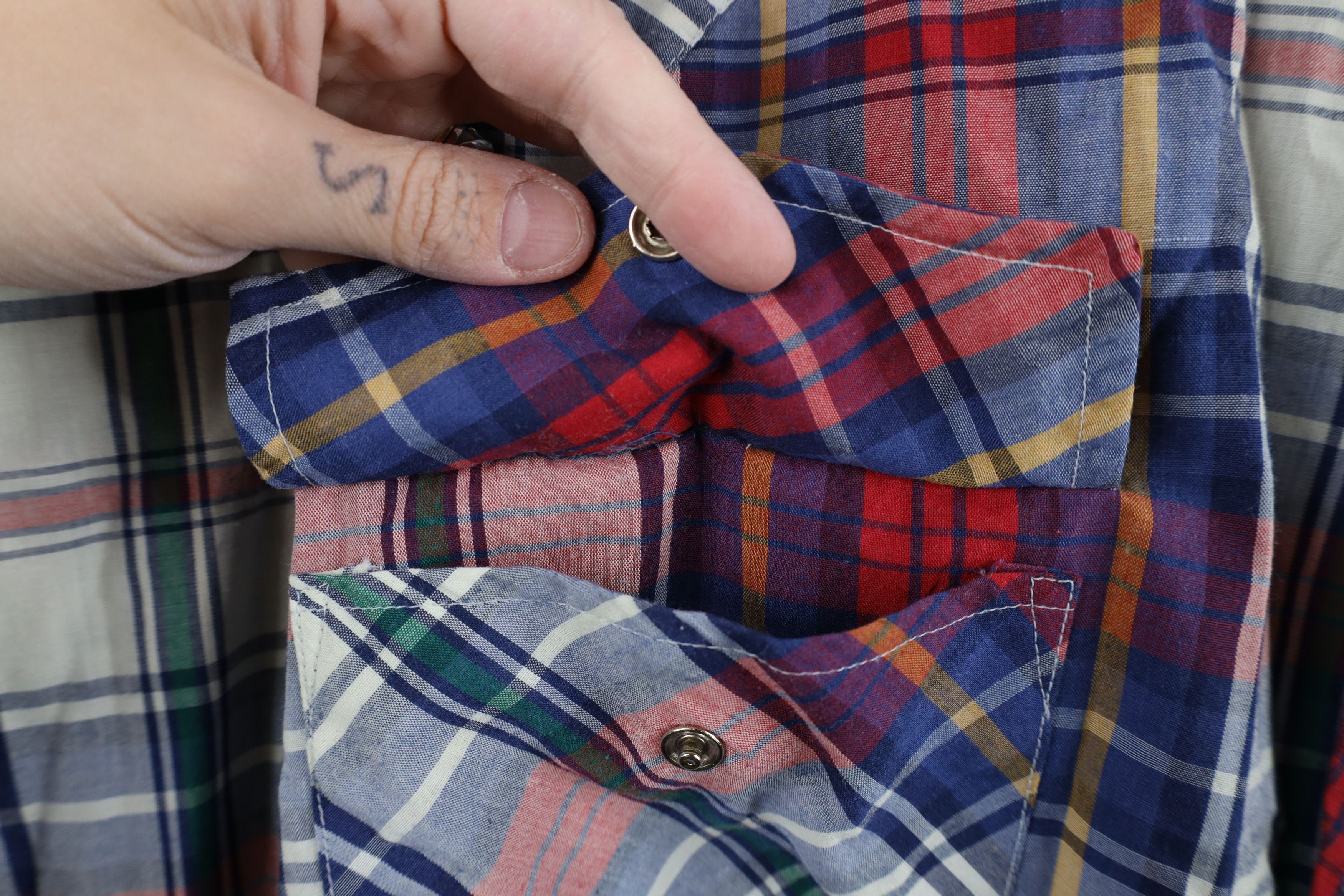 Vintage Vintage 70s Streetwear Western Rodeo Snap Button Shirt Size US XXL / EU 58 / 5 - 6 Thumbnail
