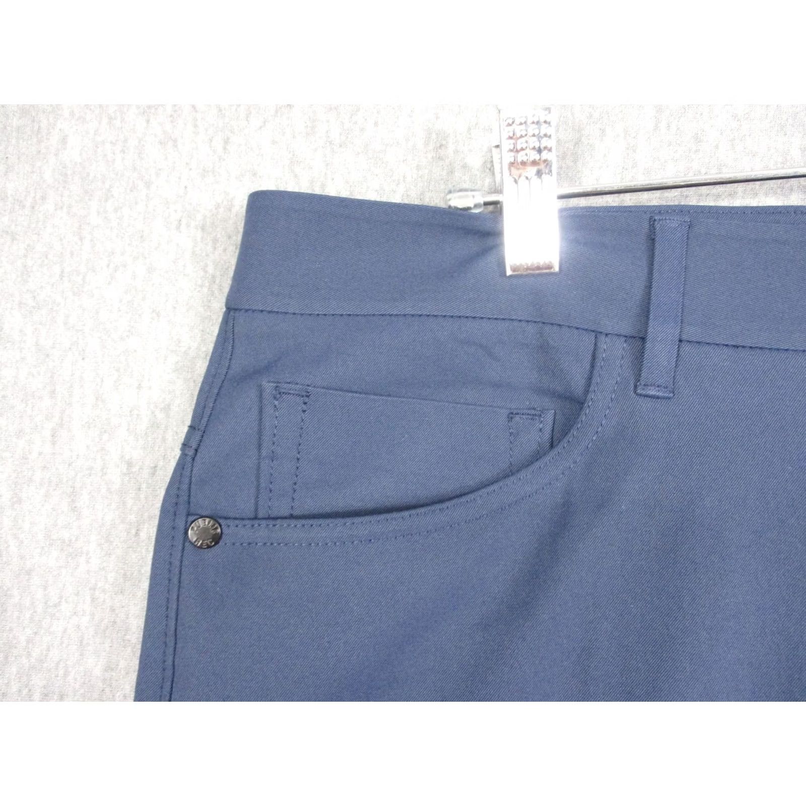 Vintage Public Rec Pants Mens 33x30 Blue Chino 5 Pocket Tapered Microfiber Casual Travel Shirt/Bottom? Size US 33 - 5 Thumbnail