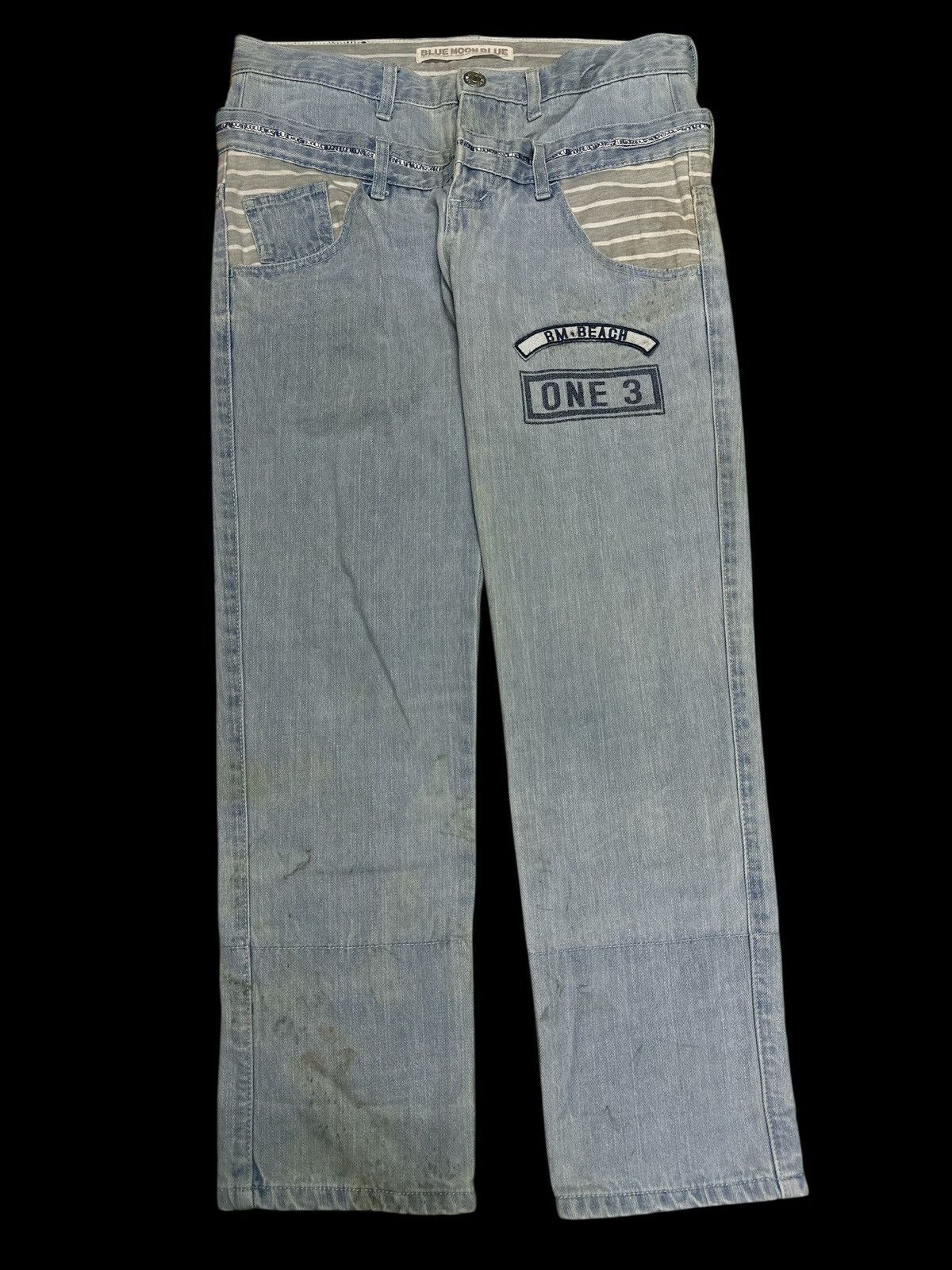 If Six Was Nine Double Waist 💥 Hickory Denim Blue Moon Blue💥 Size US 32 / EU 48 - 1 Thumbnail