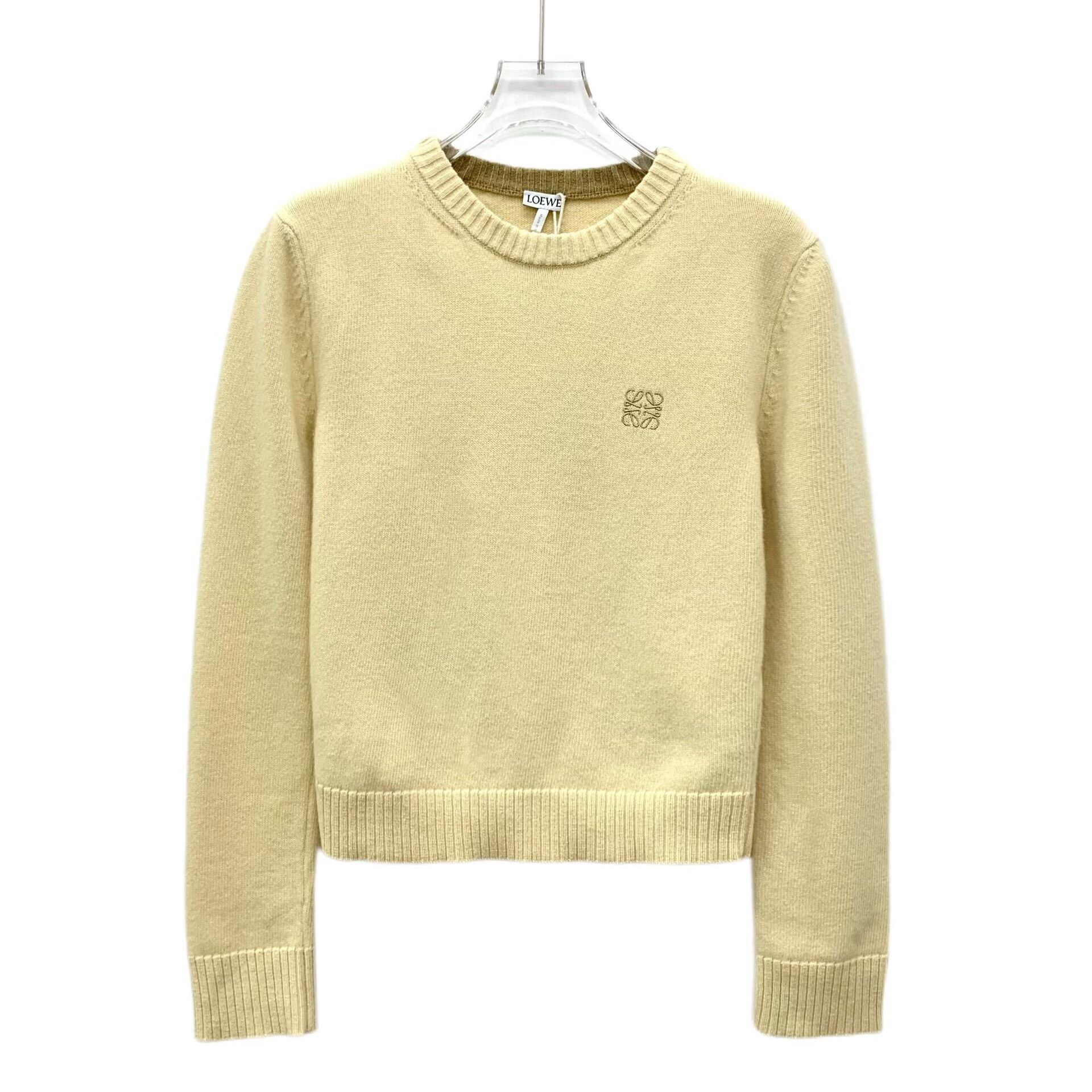 Loewe Loewe Yellow Logo Embroidered Wool Sweater Size XS / US 0-2 / IT 36-38 - 1 Thumbnail