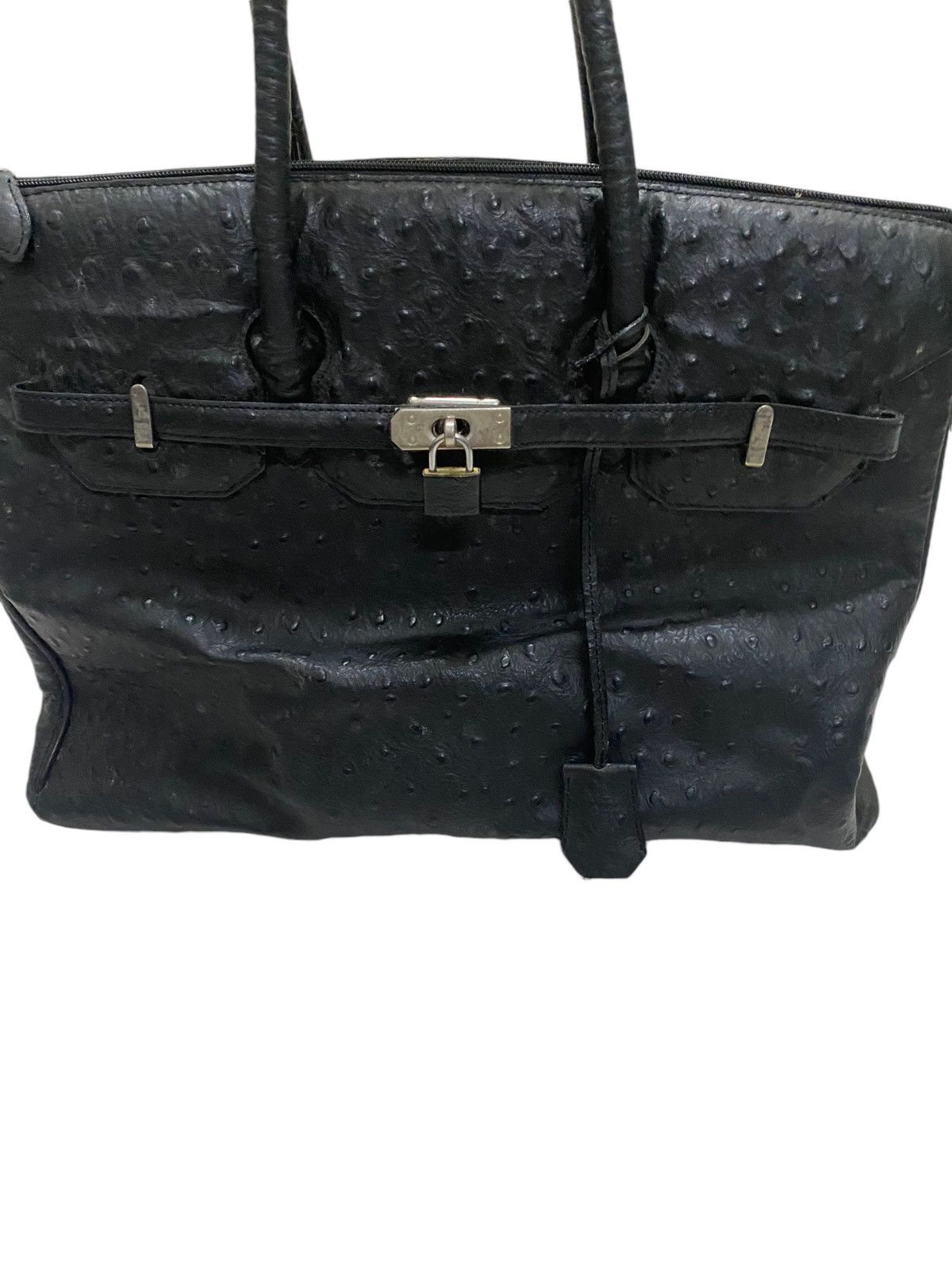 Handmade Birkin Bag Ostrich Leather Size ONE SIZE - 1 Thumbnail