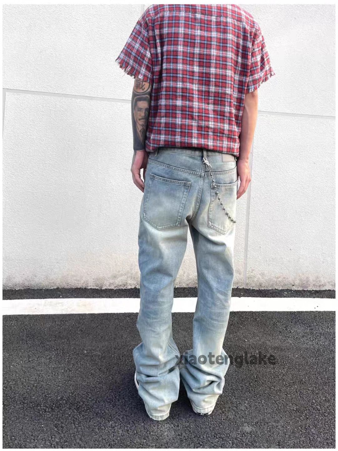 Jean Unisex washed faded cleanfit yuppie y2k punk jeans Size US 28 / EU 44 - 1 Thumbnail
