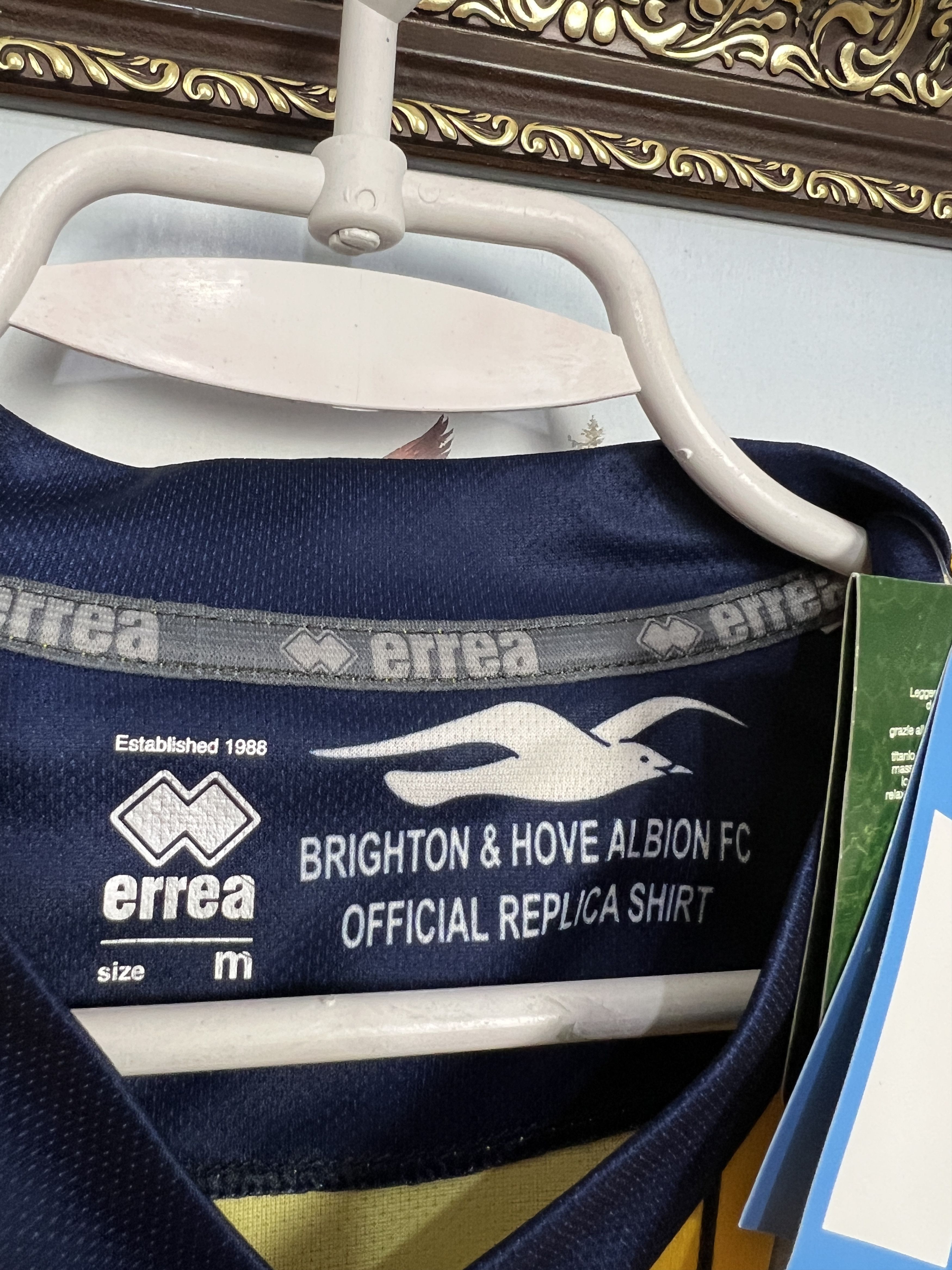 Errea Brighton & Hove Albion football shirt Long Sleeve Jersey Size US M / EU 48-50 / 2 - 8 Thumbnail