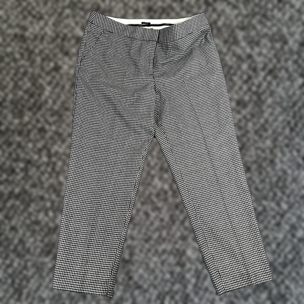 Talbots Talbots Womens Pants 14 Petite Houndstooth Hampshire Straight Leg Taper NWT Size 36" / US 14 / IT 50 - 1 Thumbnail