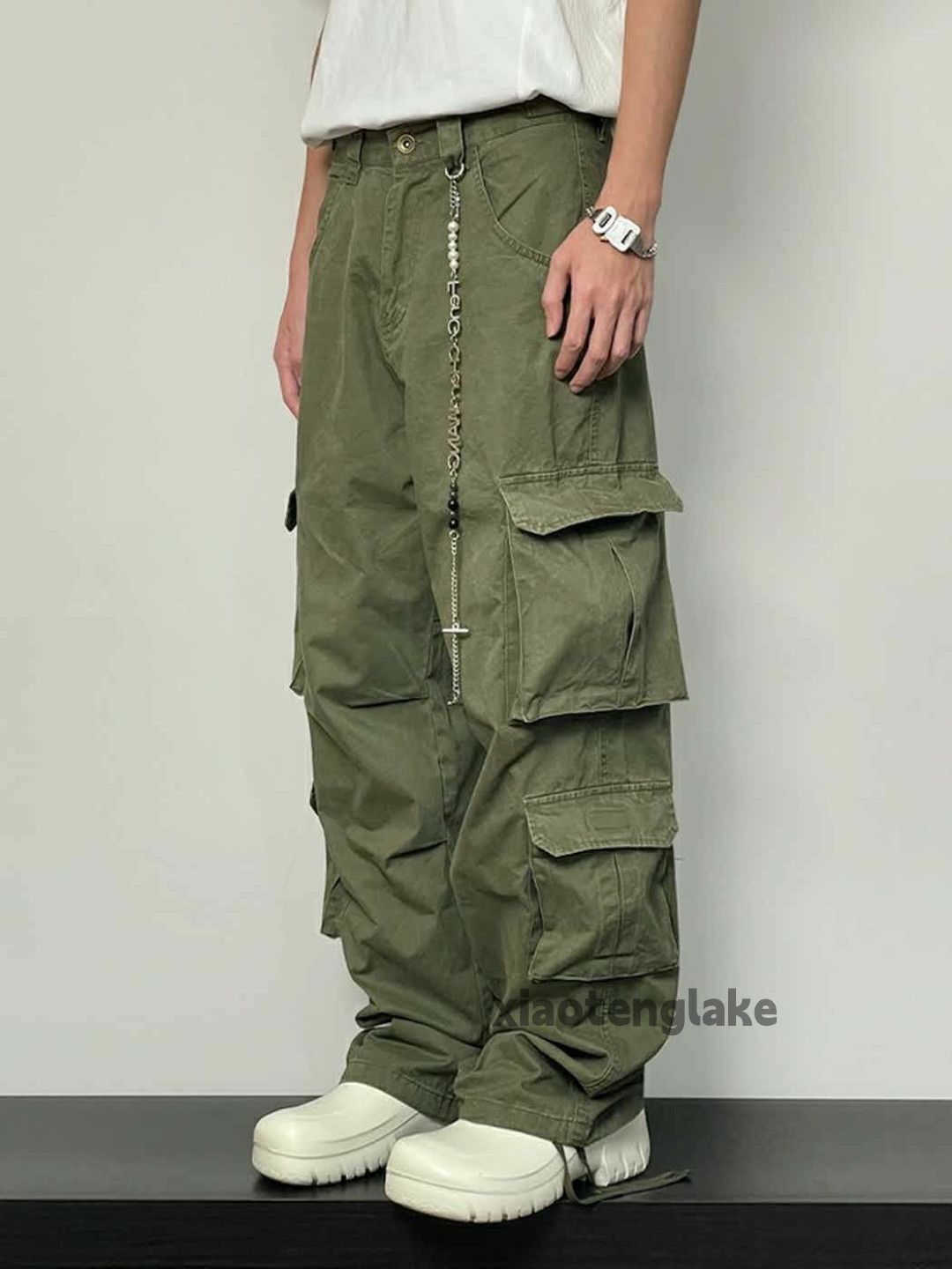 Designer × Vintage utility military outdoor loose baggy hiphop cargo pants Size US 34 / EU 50 - 1 Thumbnail