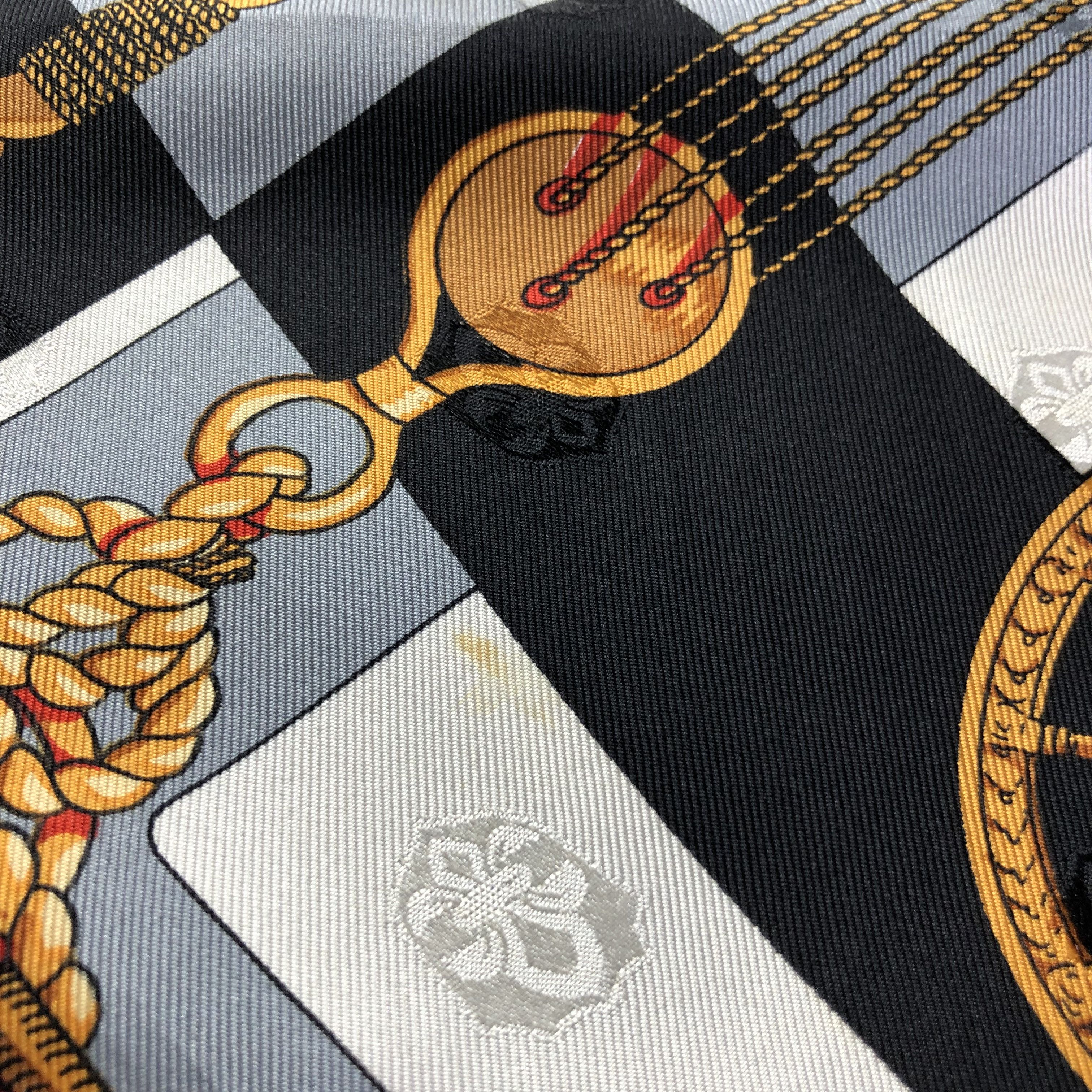 Japanese Brand Sure Flag Luxury Coach Hand Rolled Silk Scarf M499 Size ONE SIZE - 7 Thumbnail