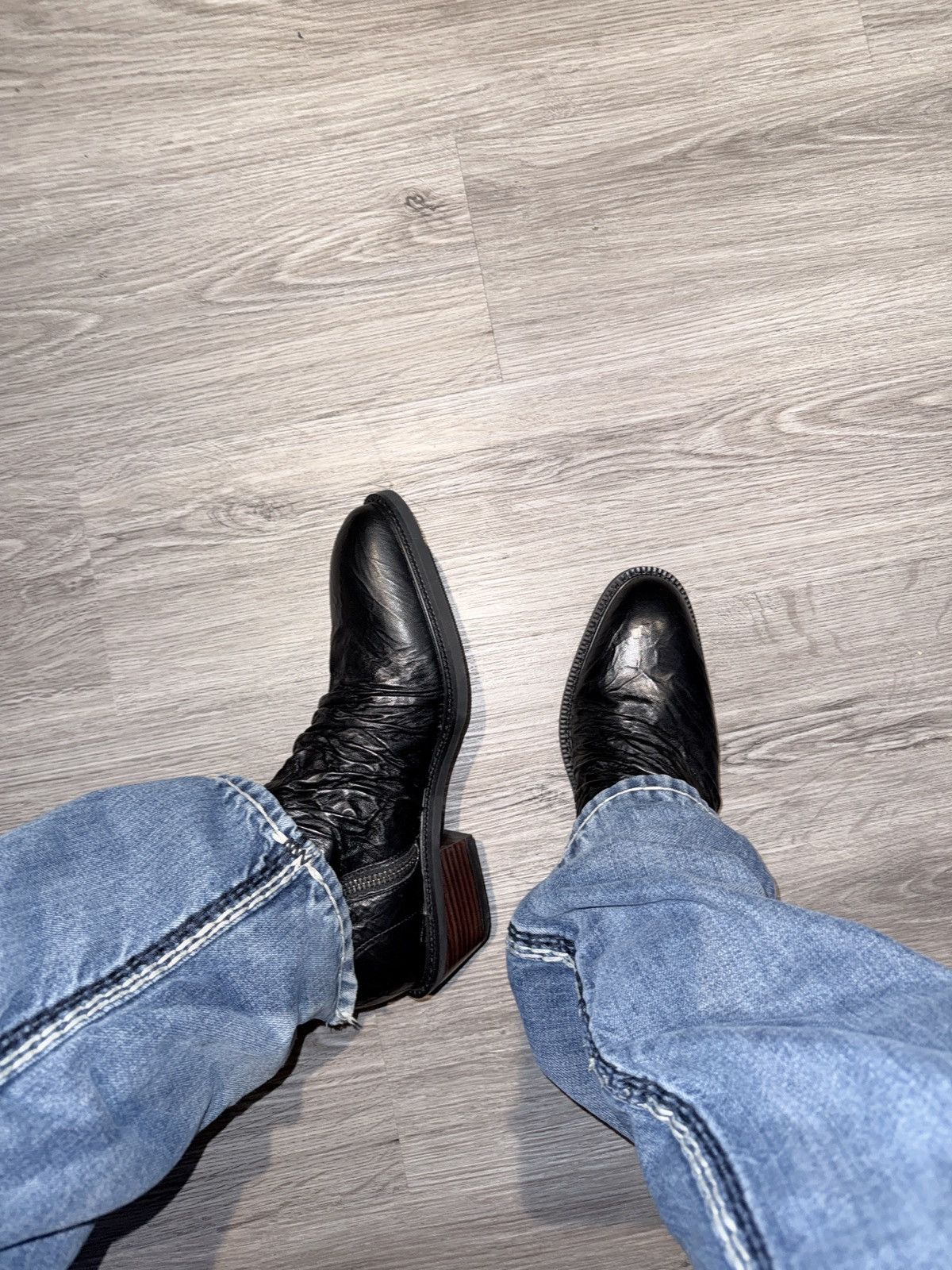 Other CHELSEA BOOTS METALLIC-TEXTURE PLEATED SHEEPSKIN Size US 9.5 / EU 42-43 - 1 Thumbnail